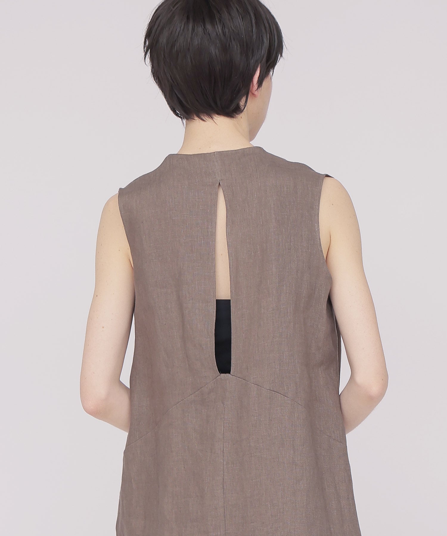 linen twist dress