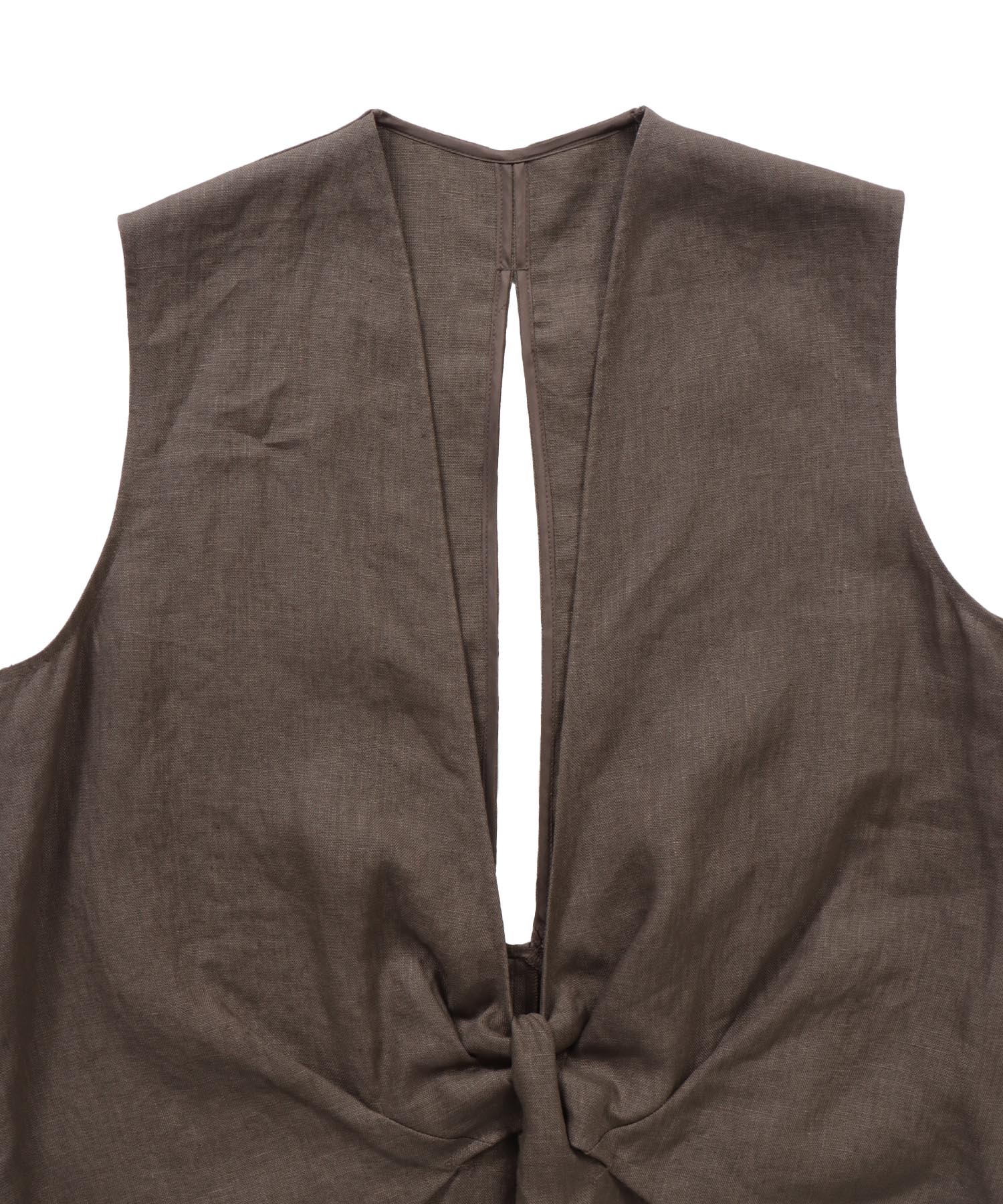 linen twist dress