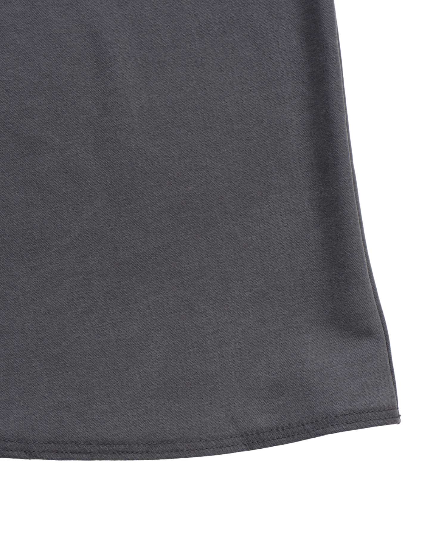 asymmetric flare jersey skirt
