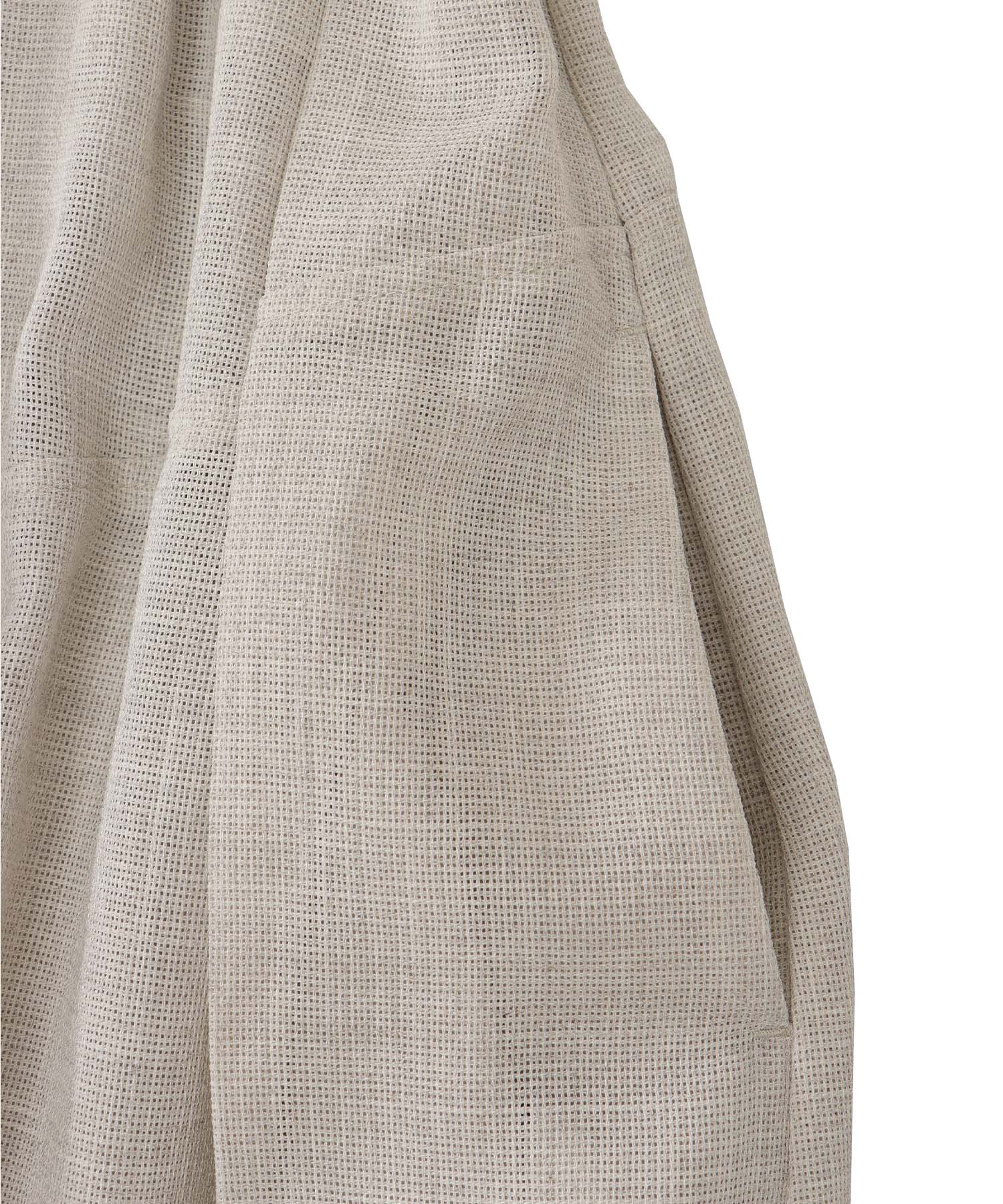 random tuck mesh skirt