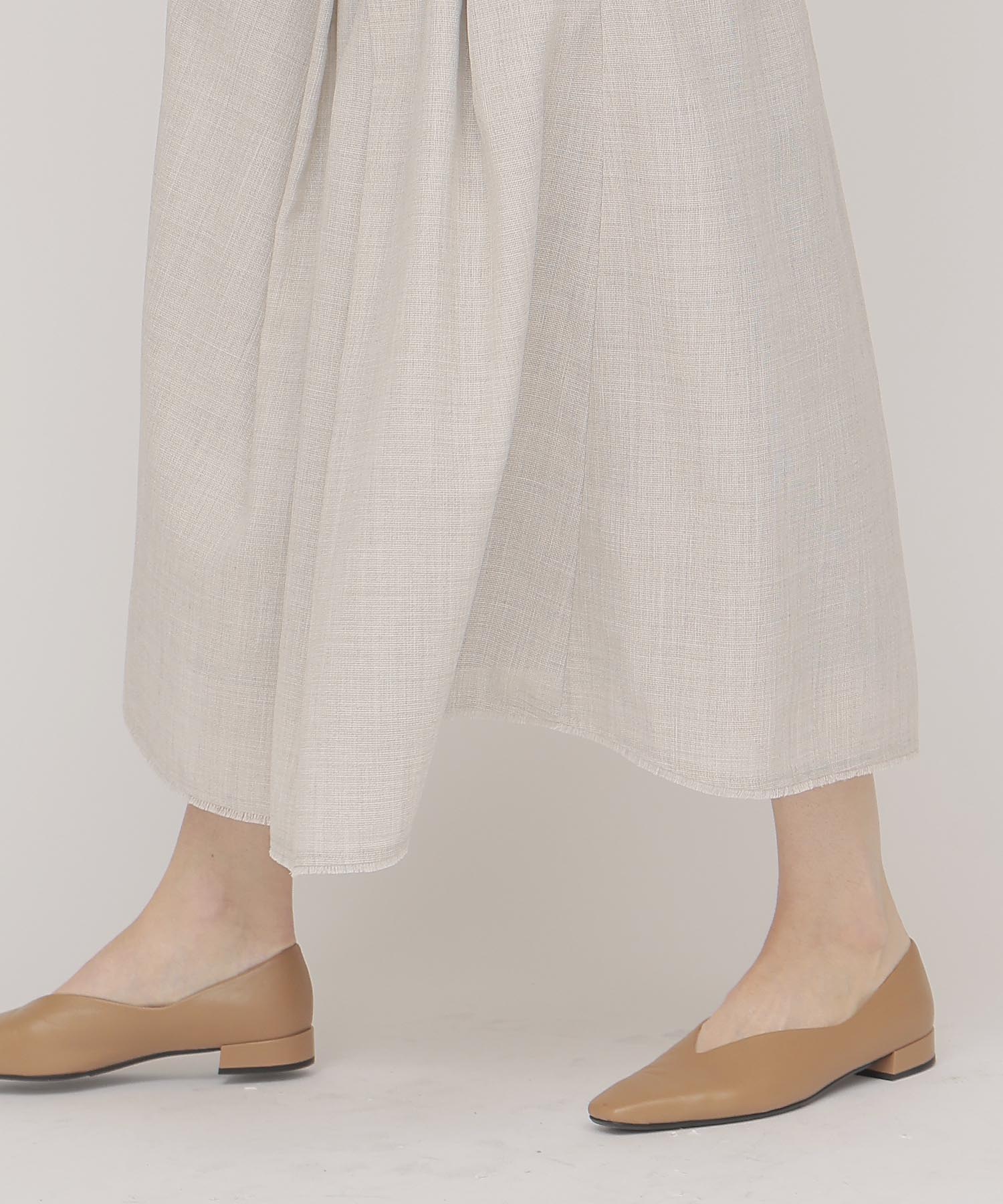 random tuck mesh skirt