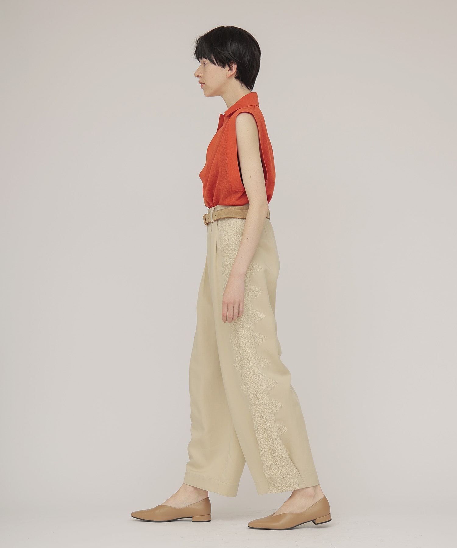 side lace trousers