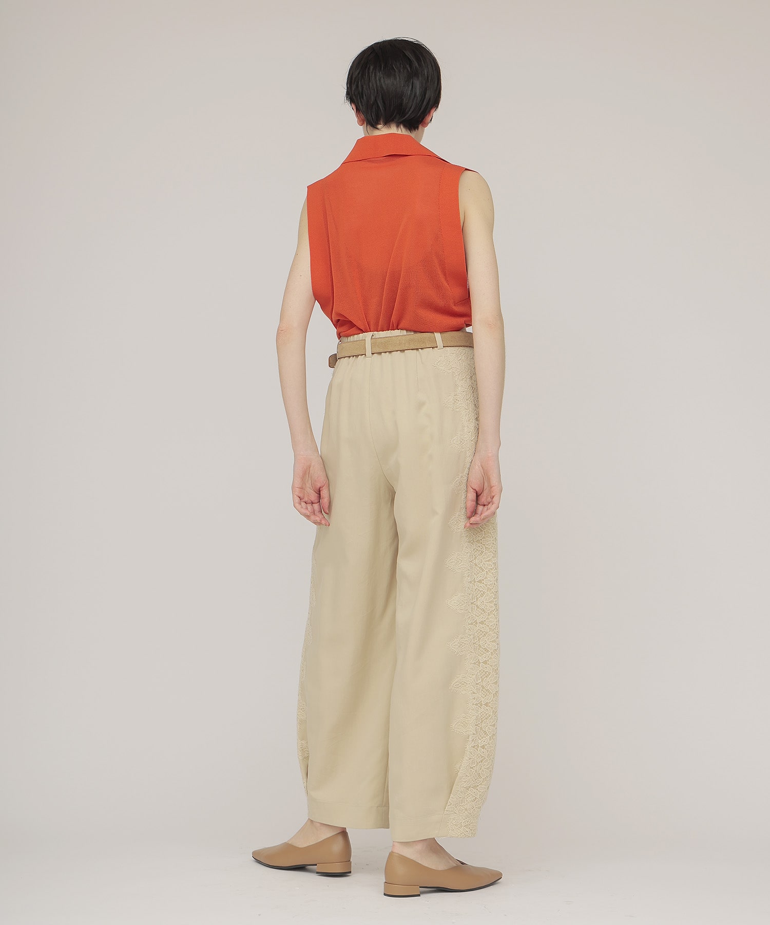 side lace trousers