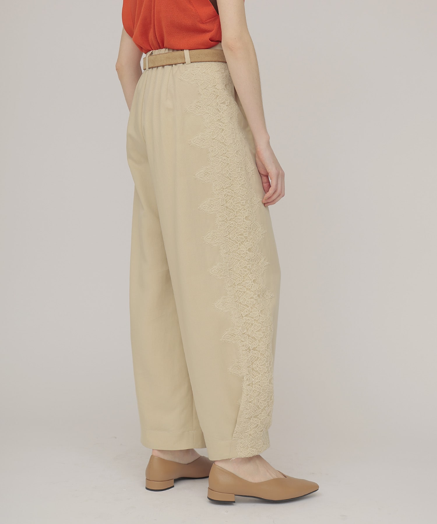side lace trousers