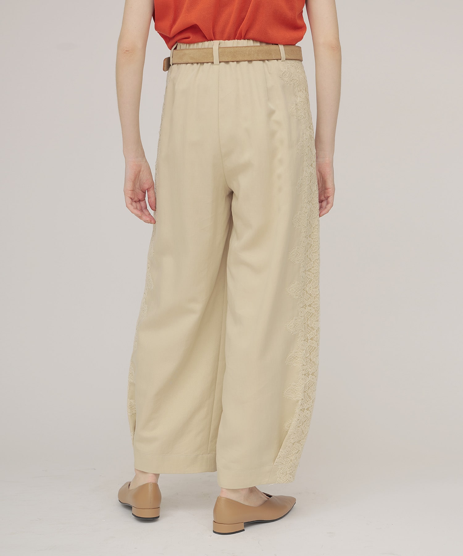 side lace trousers