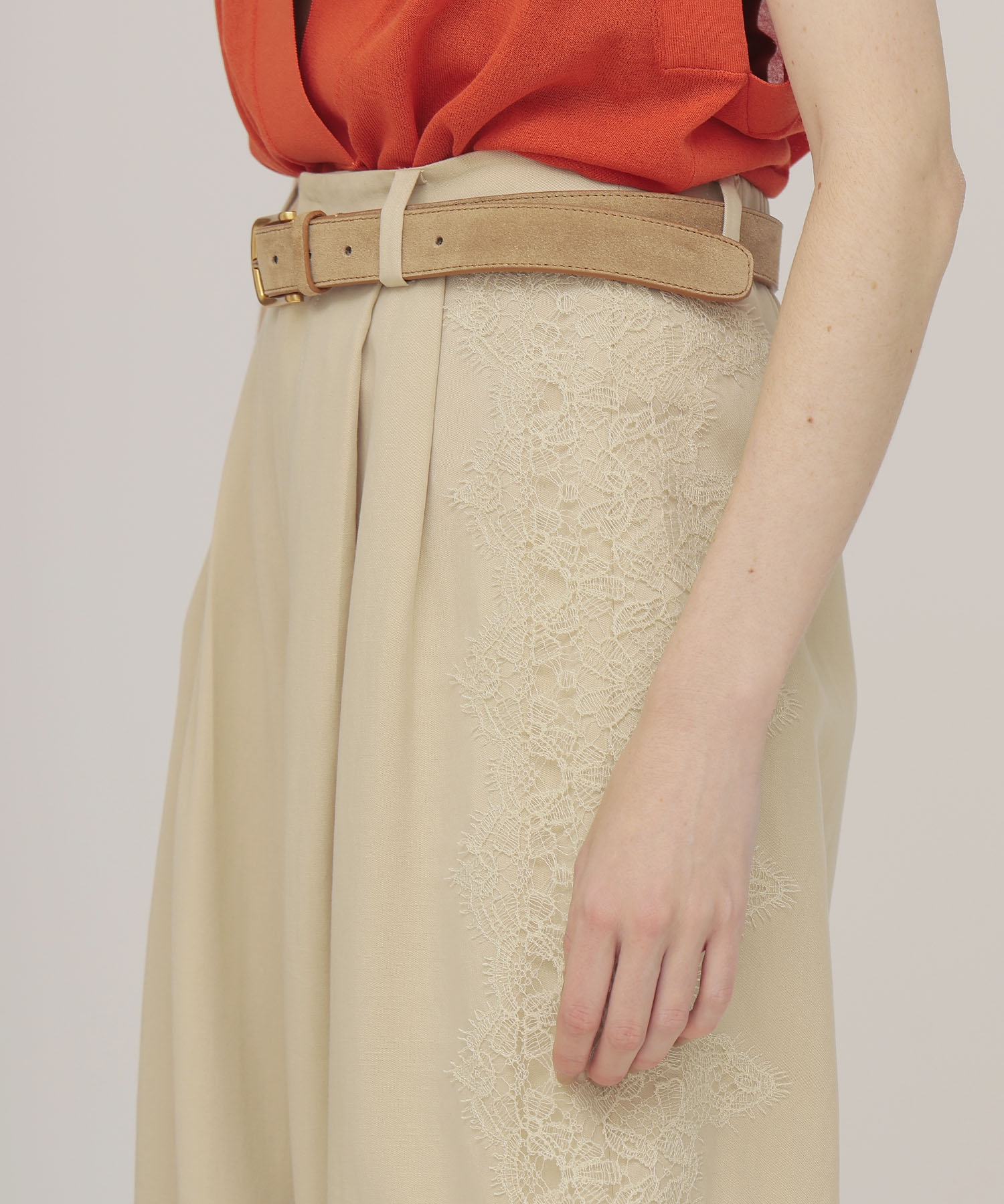 side lace trousers