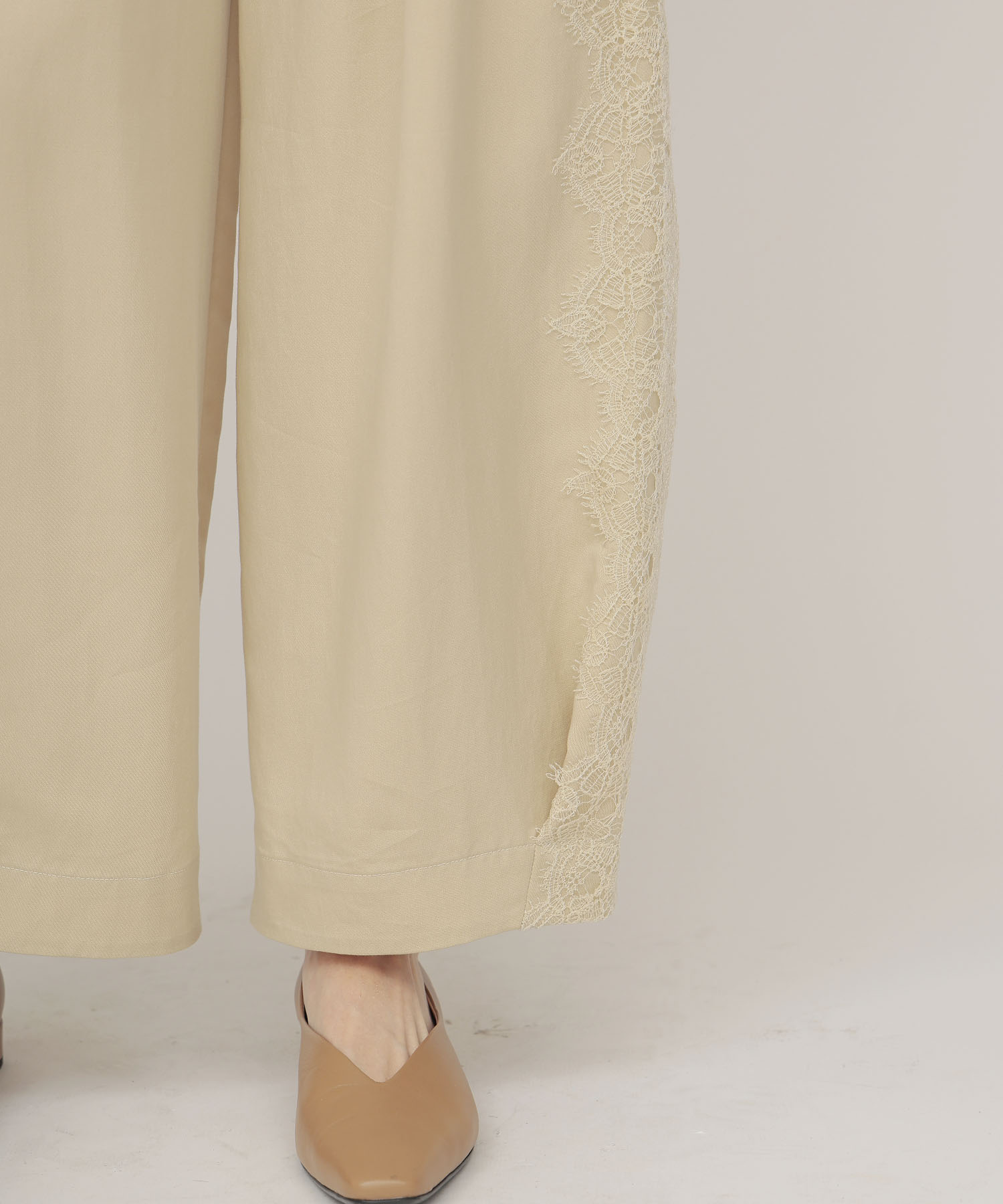 side lace trousers