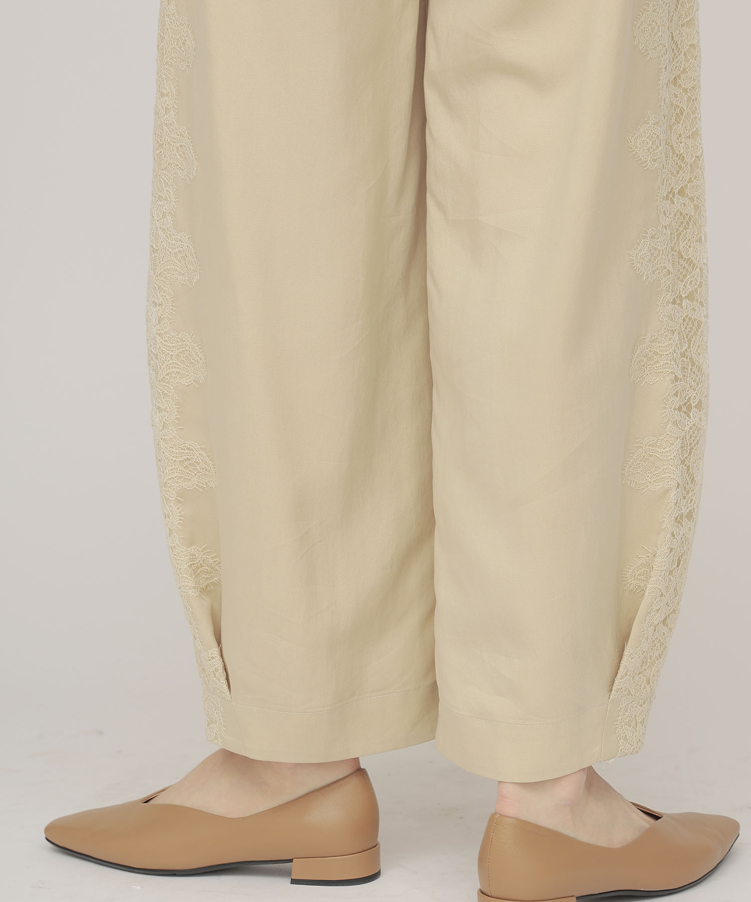 side lace trousers