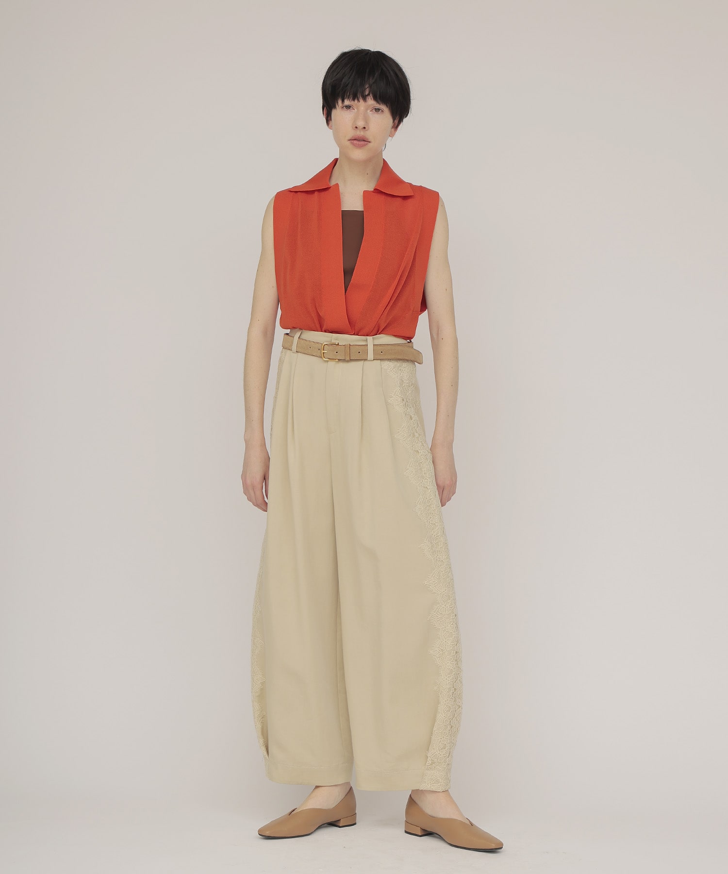 side lace trousers