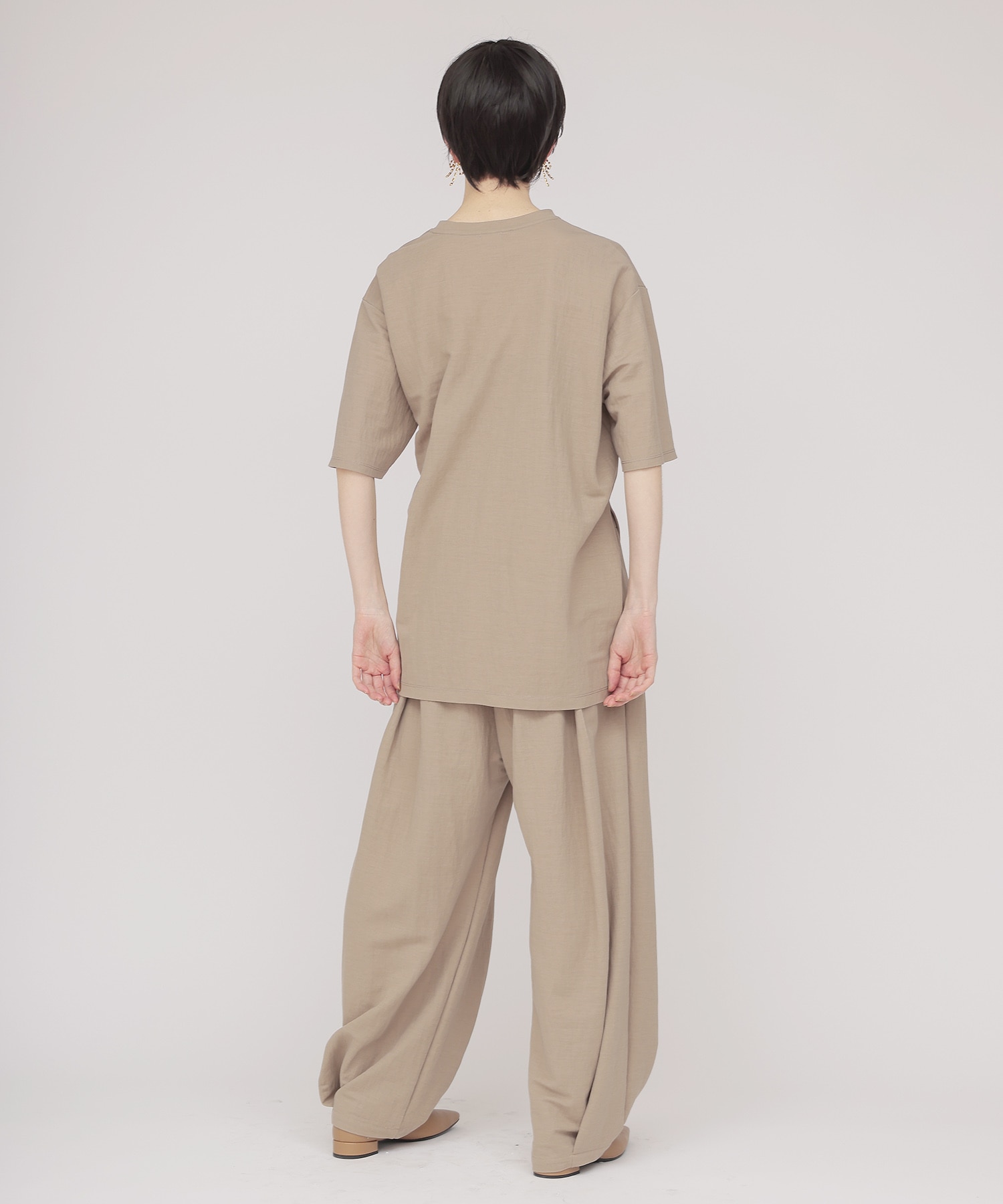 natural wrinkles tuck pullover cutsew