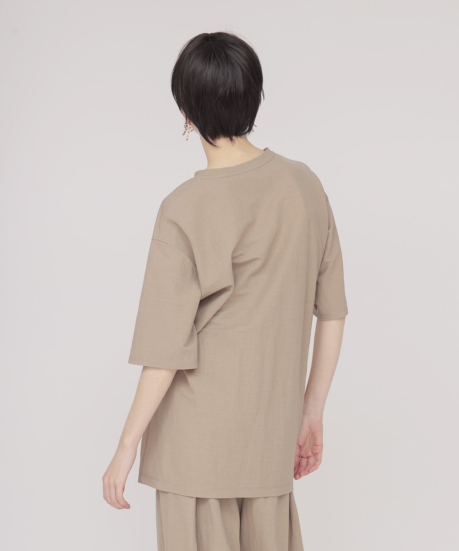 natural wrinkles tuck pullover cutsew