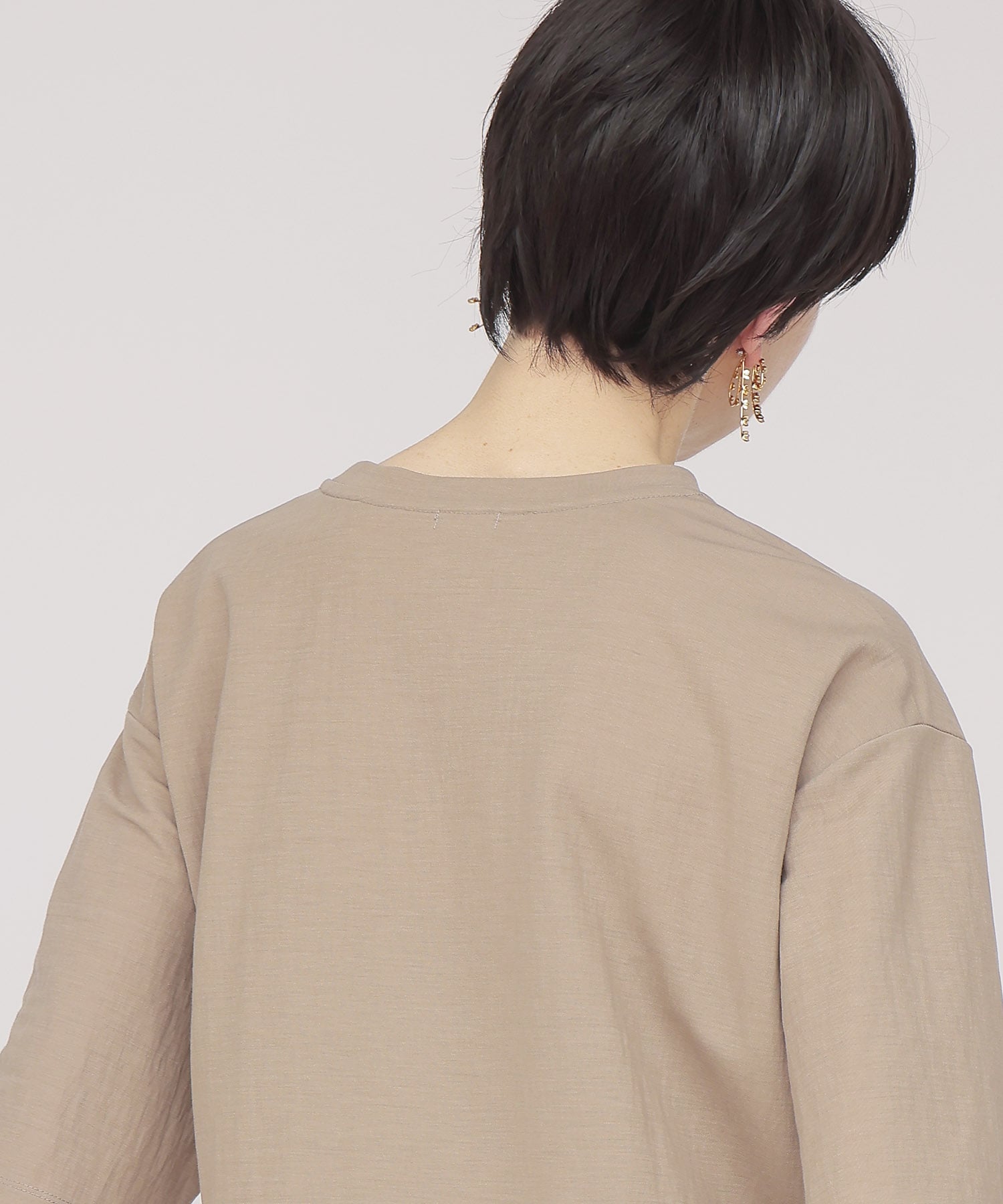 natural wrinkles tuck pullover cutsew
