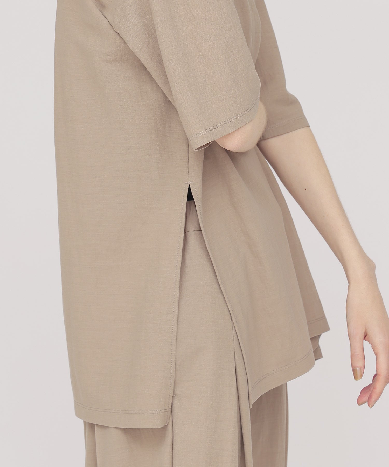 natural wrinkles tuck pullover cutsew