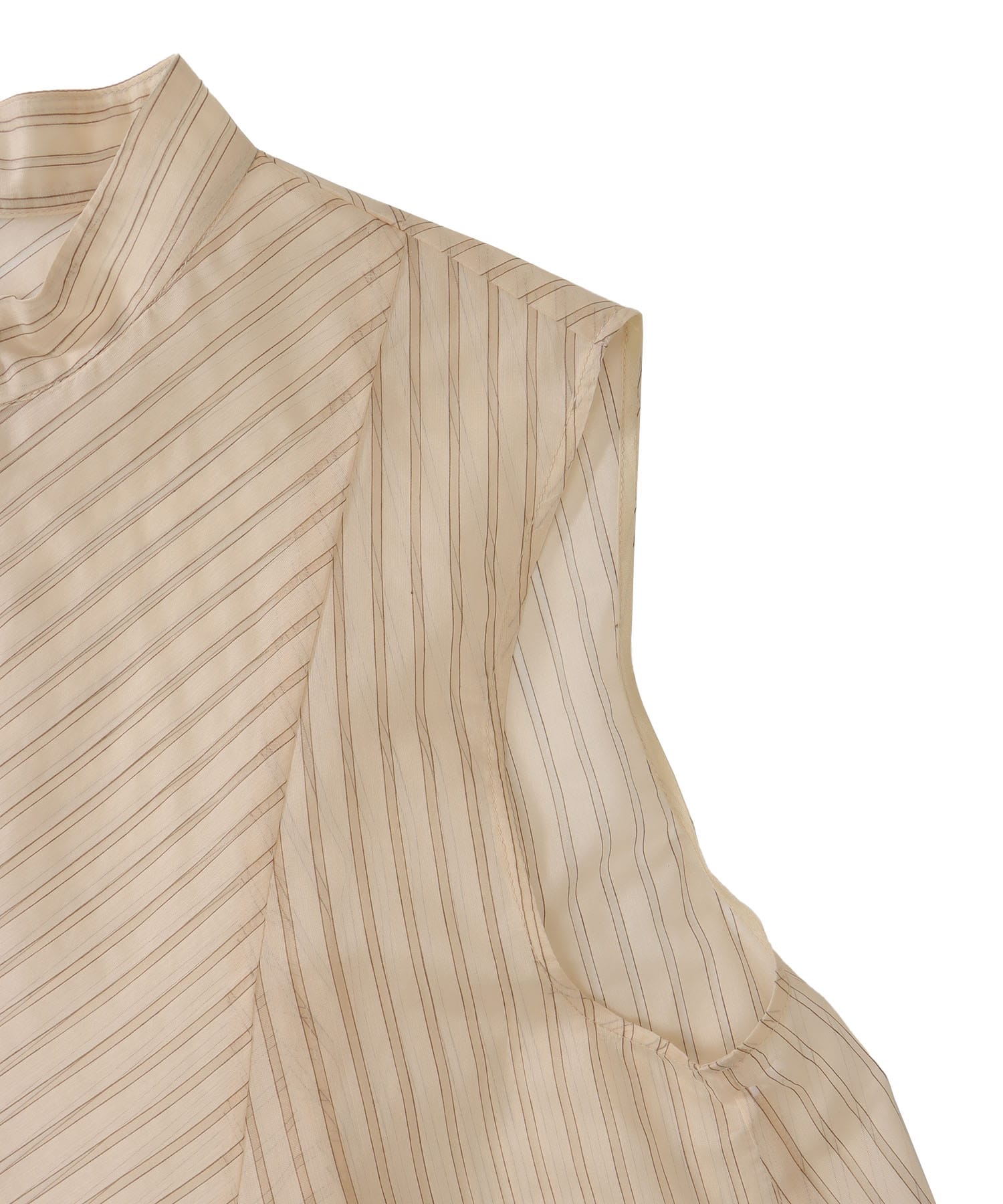 sheer stripe bow tie blouse