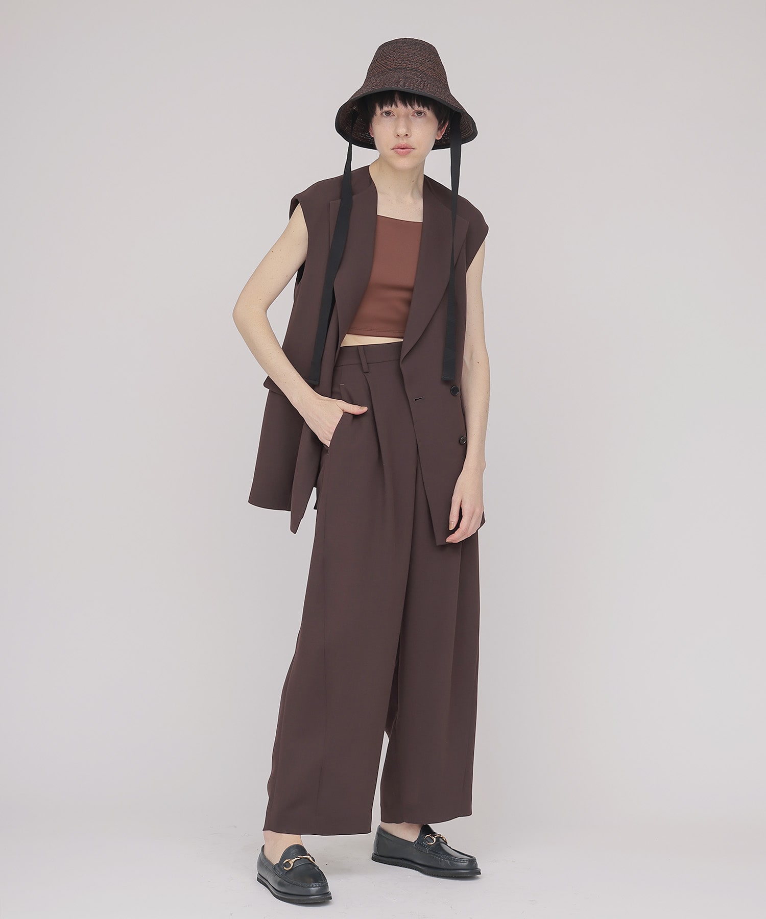 double breast gilet