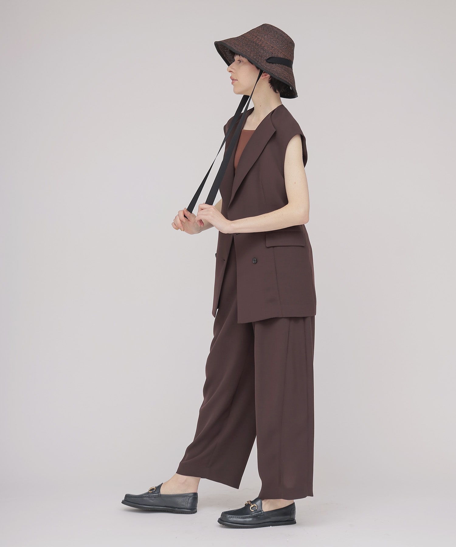 double breast gilet