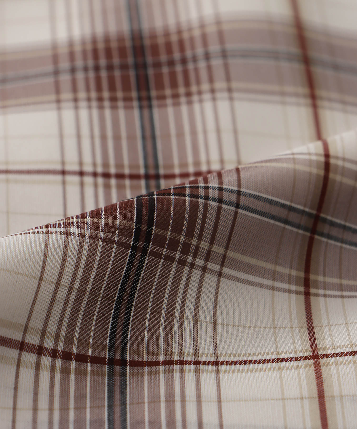 sheer check irregular hem skirt