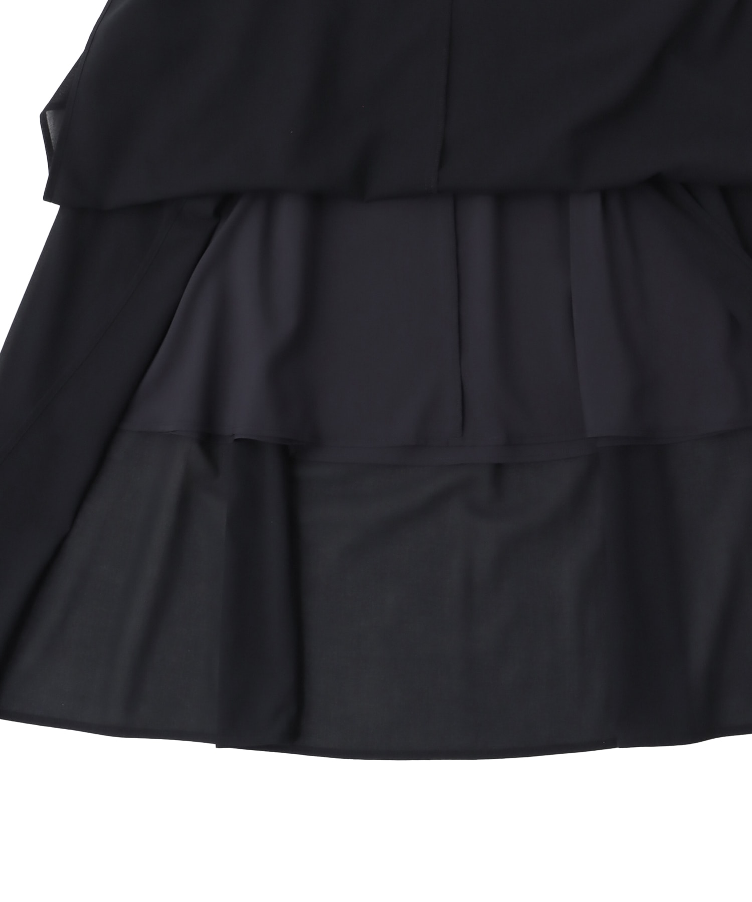sheer irregular hem skirt