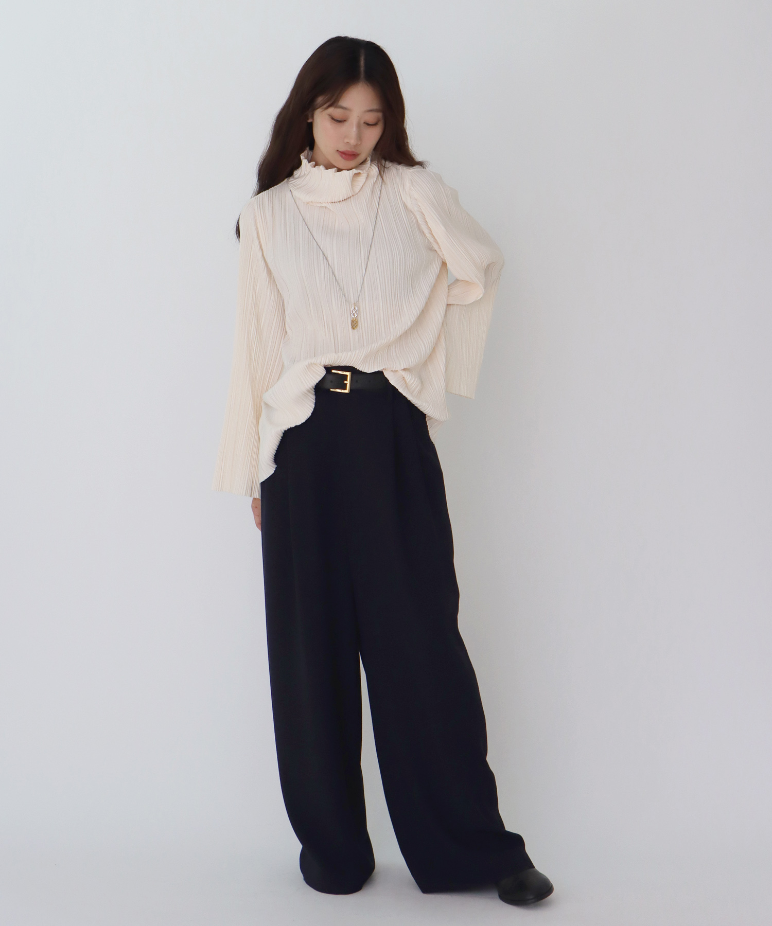MELANGE effortless wide pants