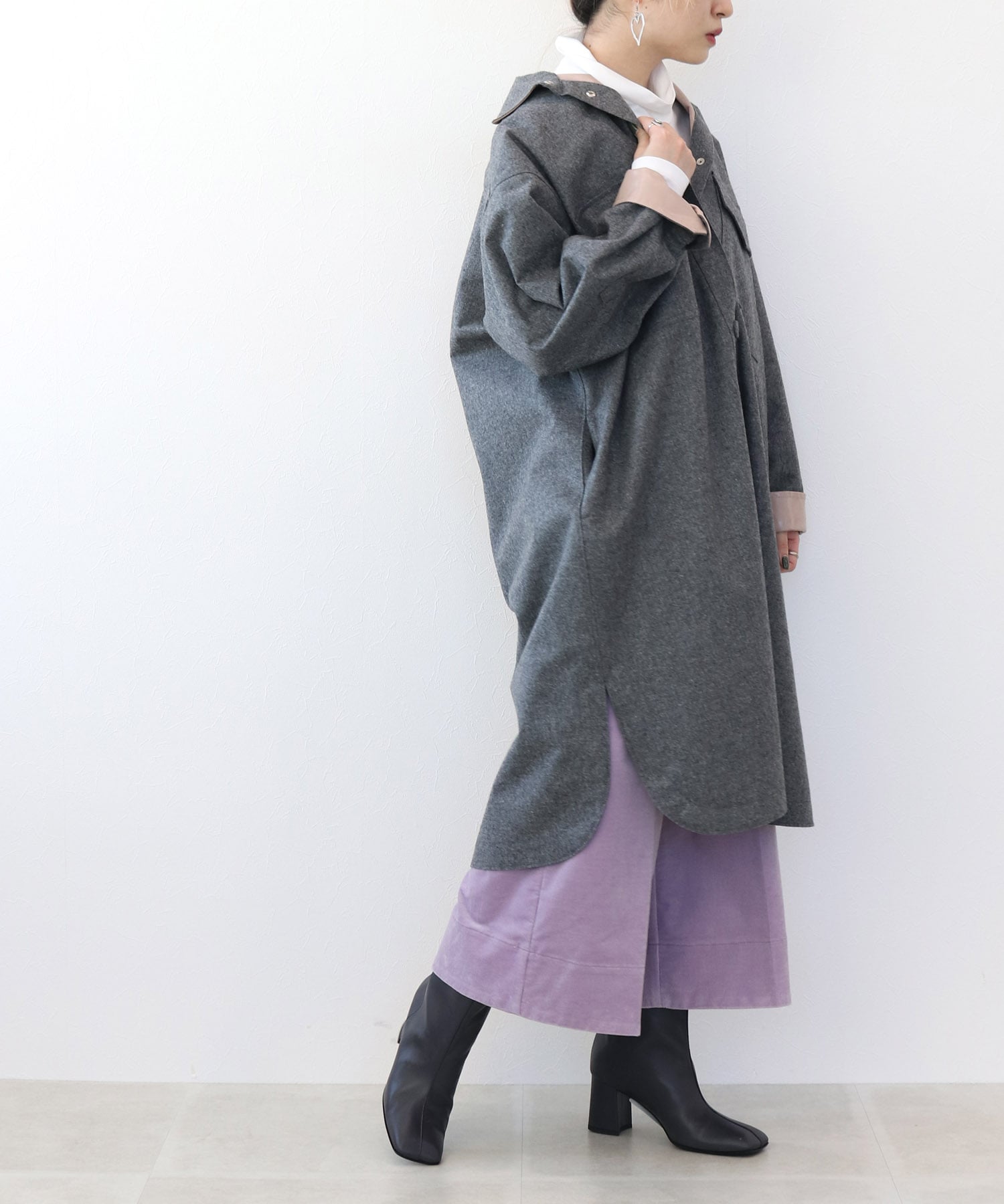 wool×coating CPO coat
