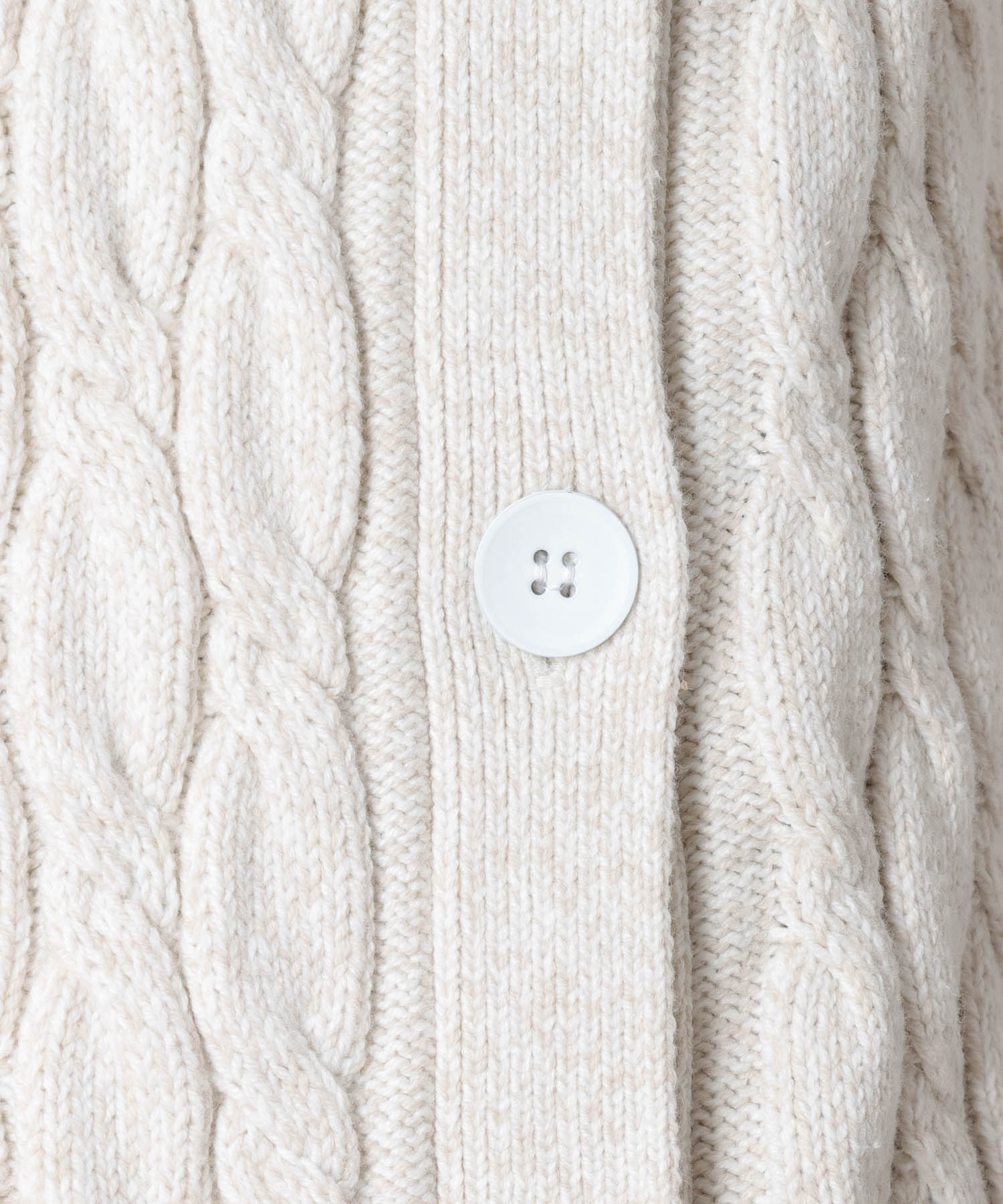 cable long&leen knit vest