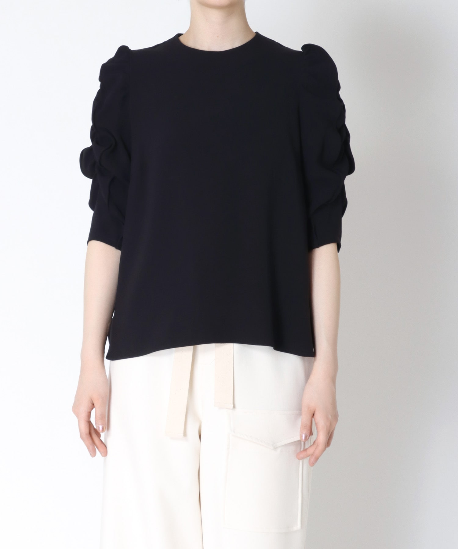 【新色追加】acetate heritage fril blouse