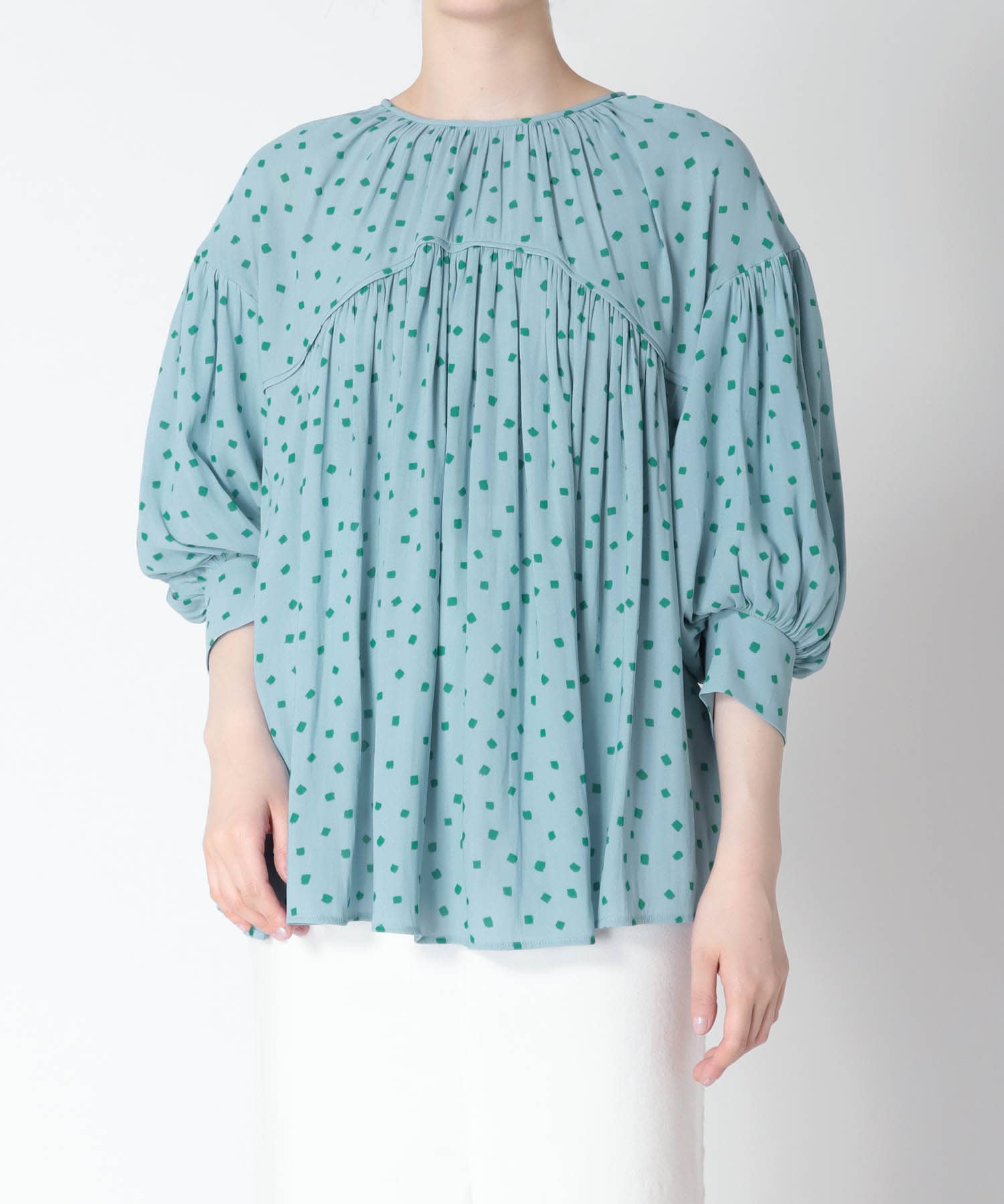 dot planty blouse