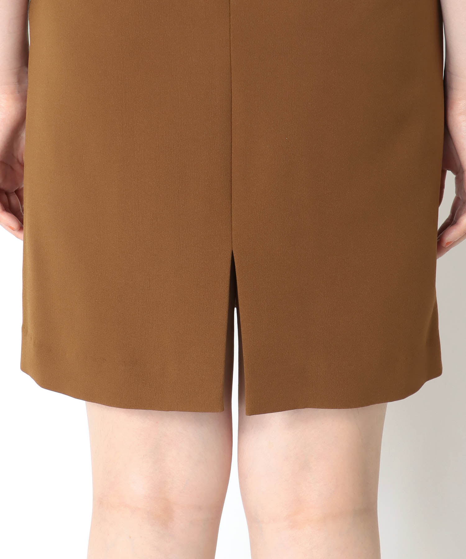 double cloth mini tight skirt