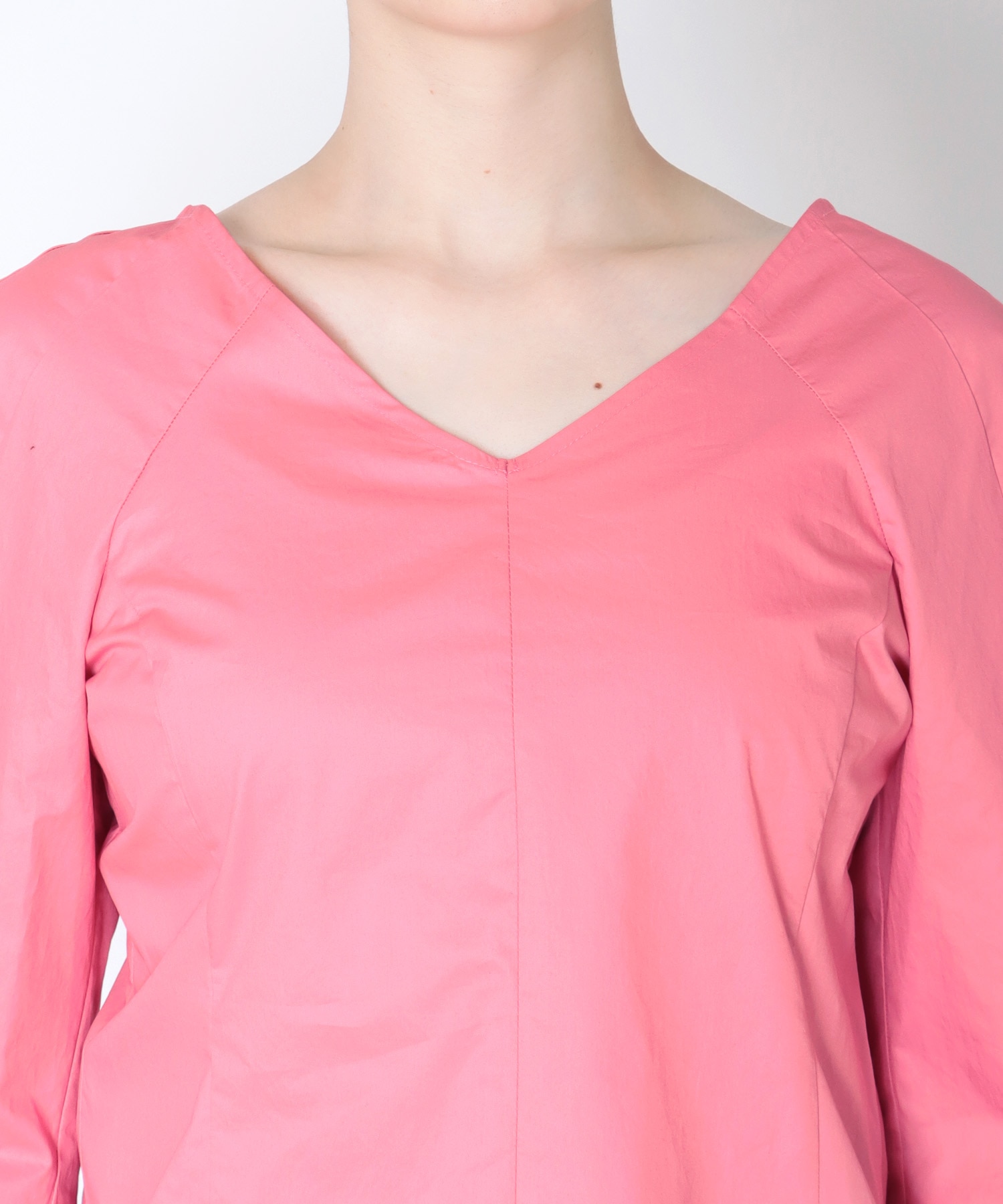 peplum balloon sleeve blouse