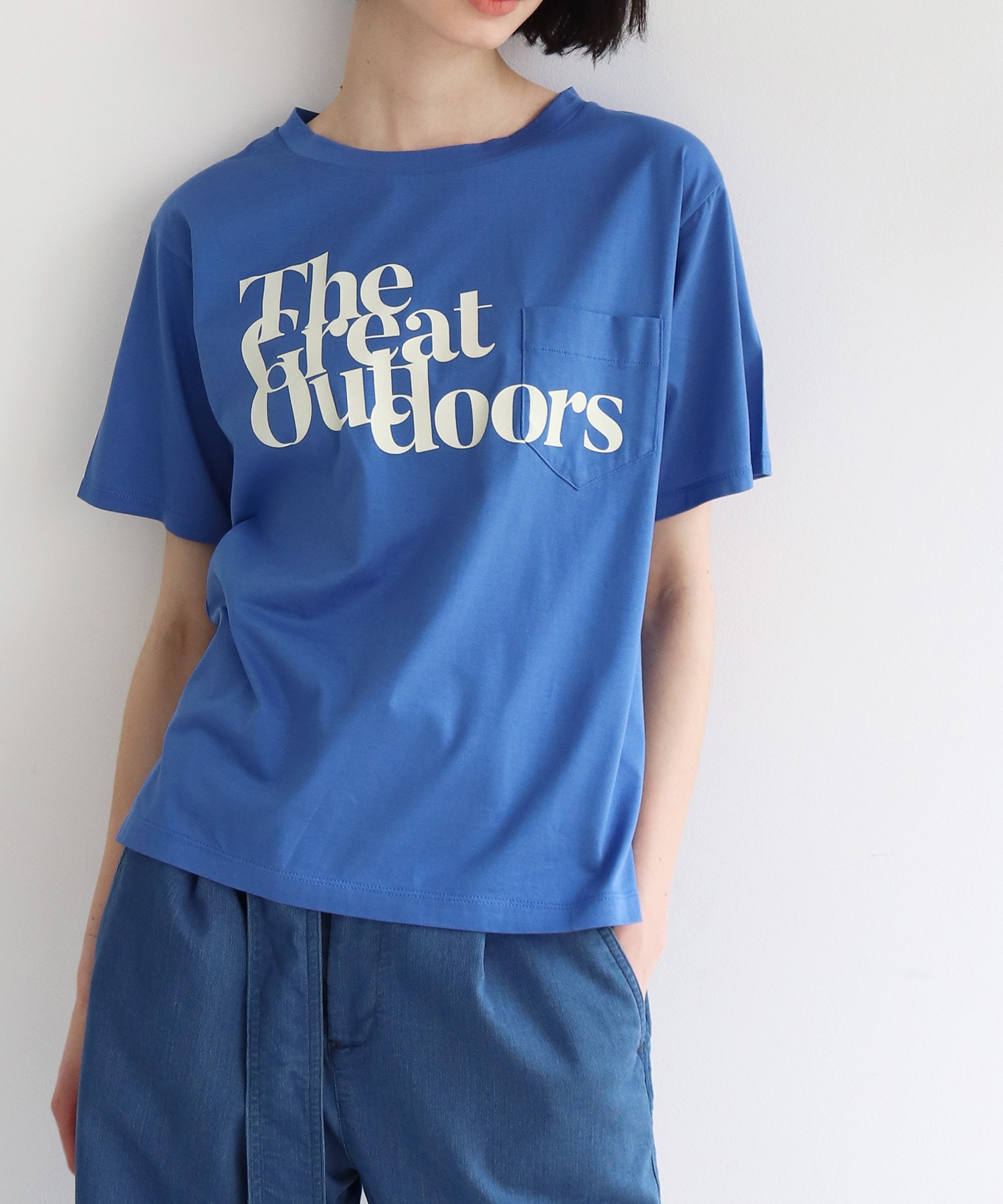 the great outdoors pocket t-shrit