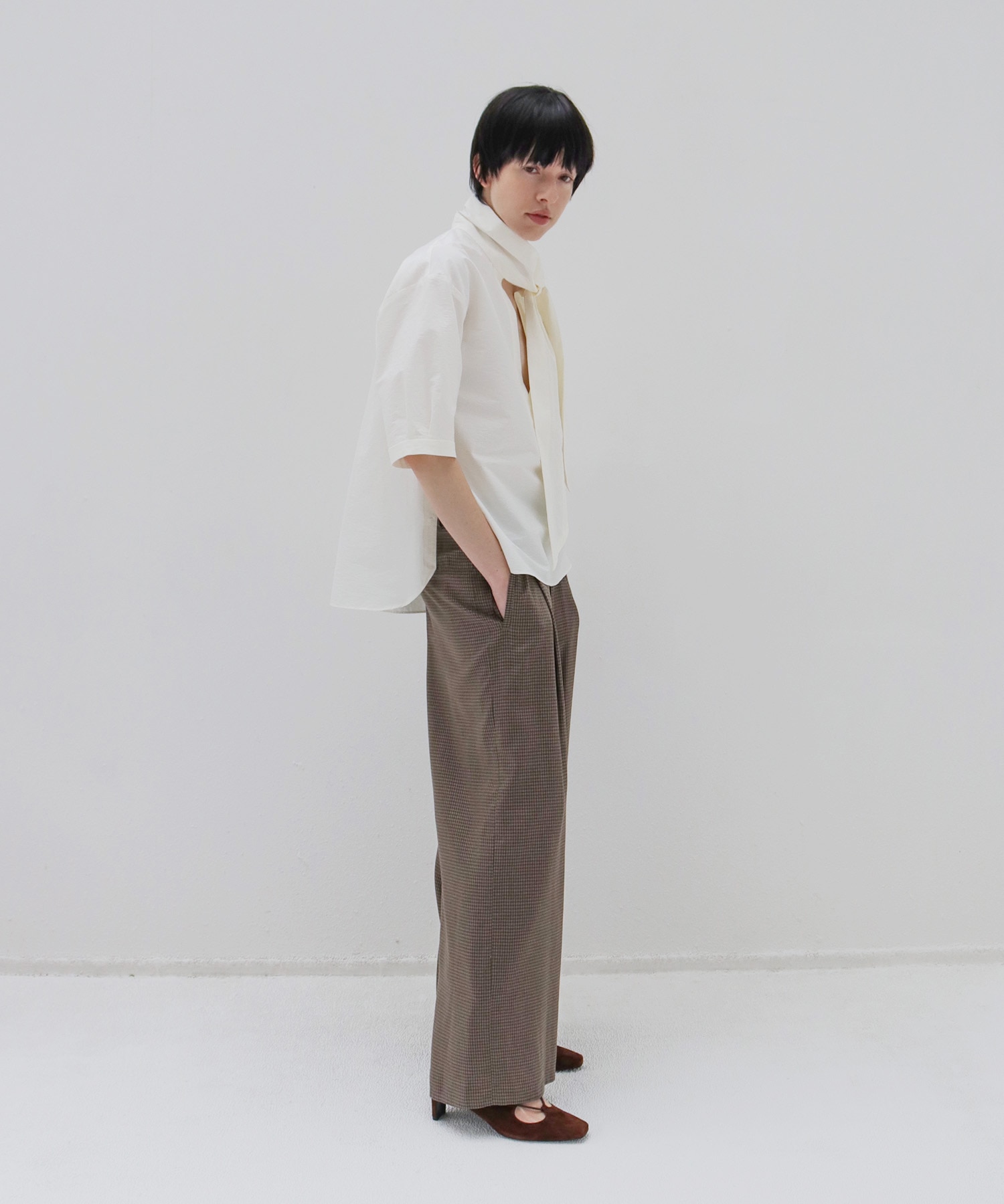 washer bow tie blouse