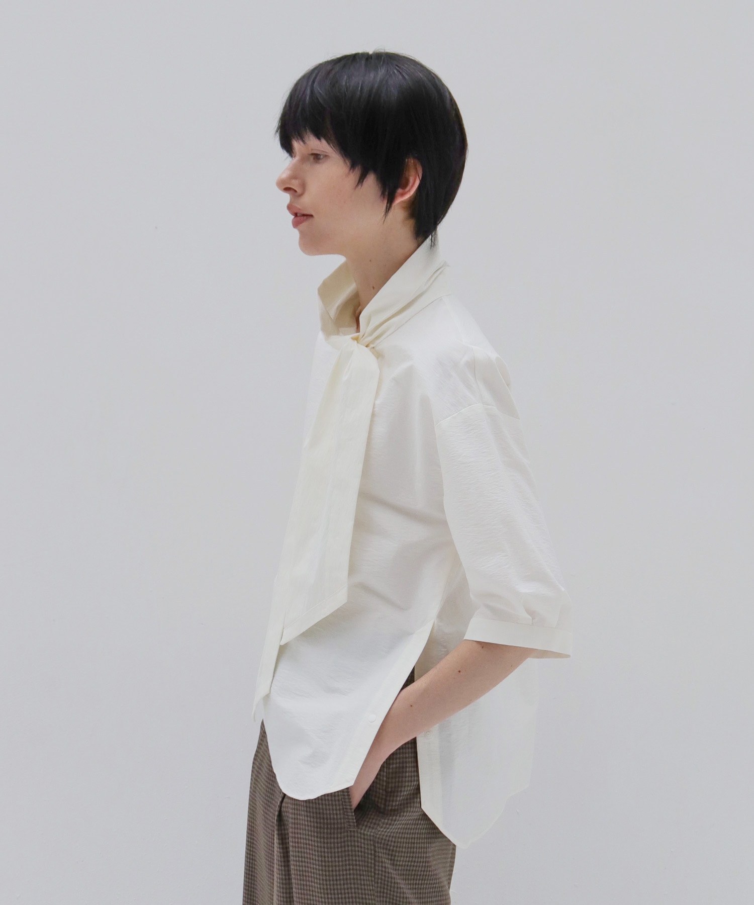 washer bow tie blouse