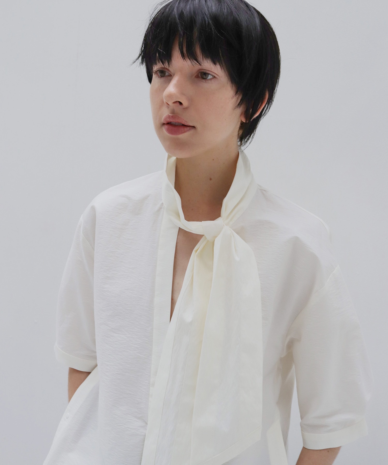 washer bow tie blouse