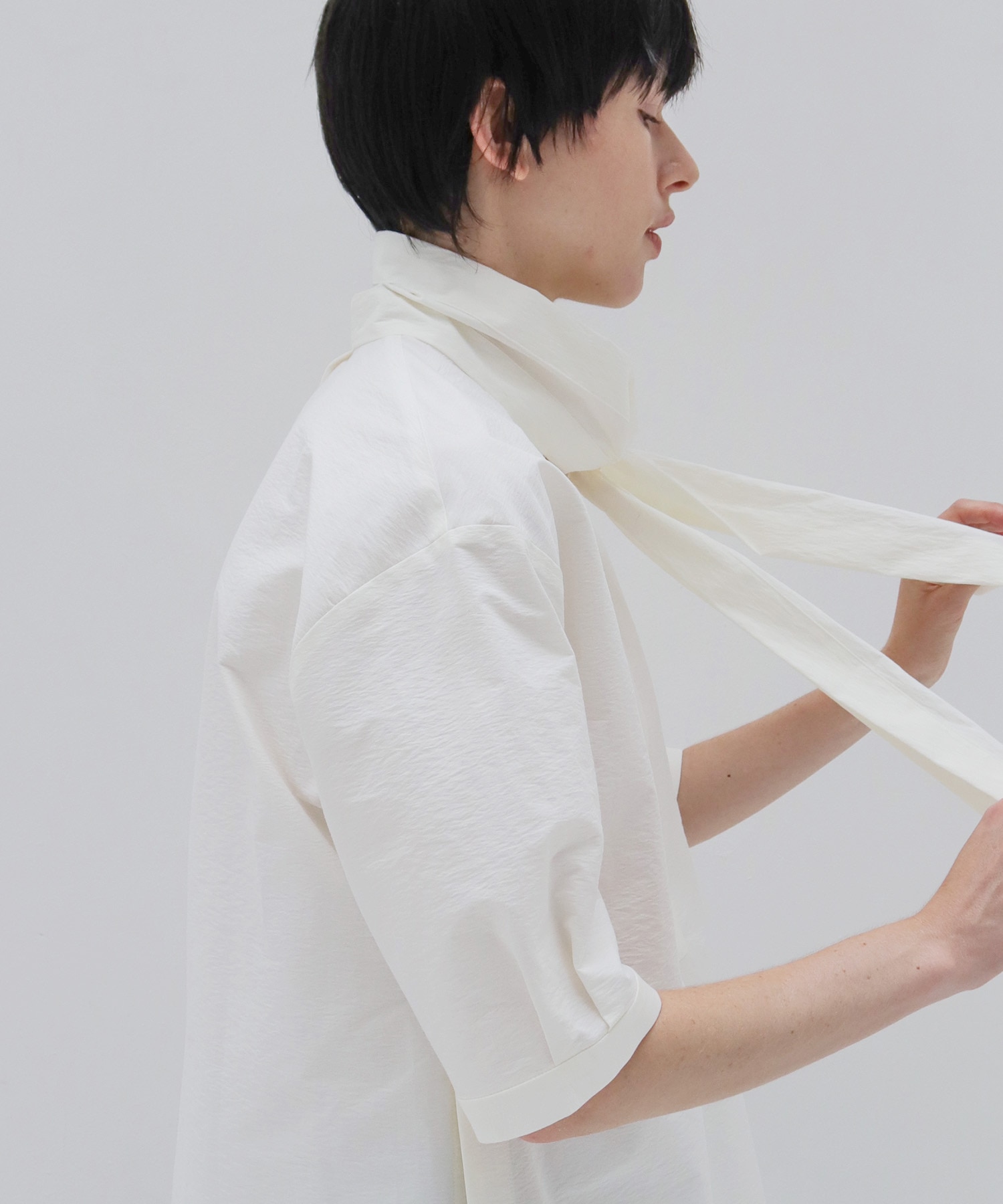 washer bow tie blouse