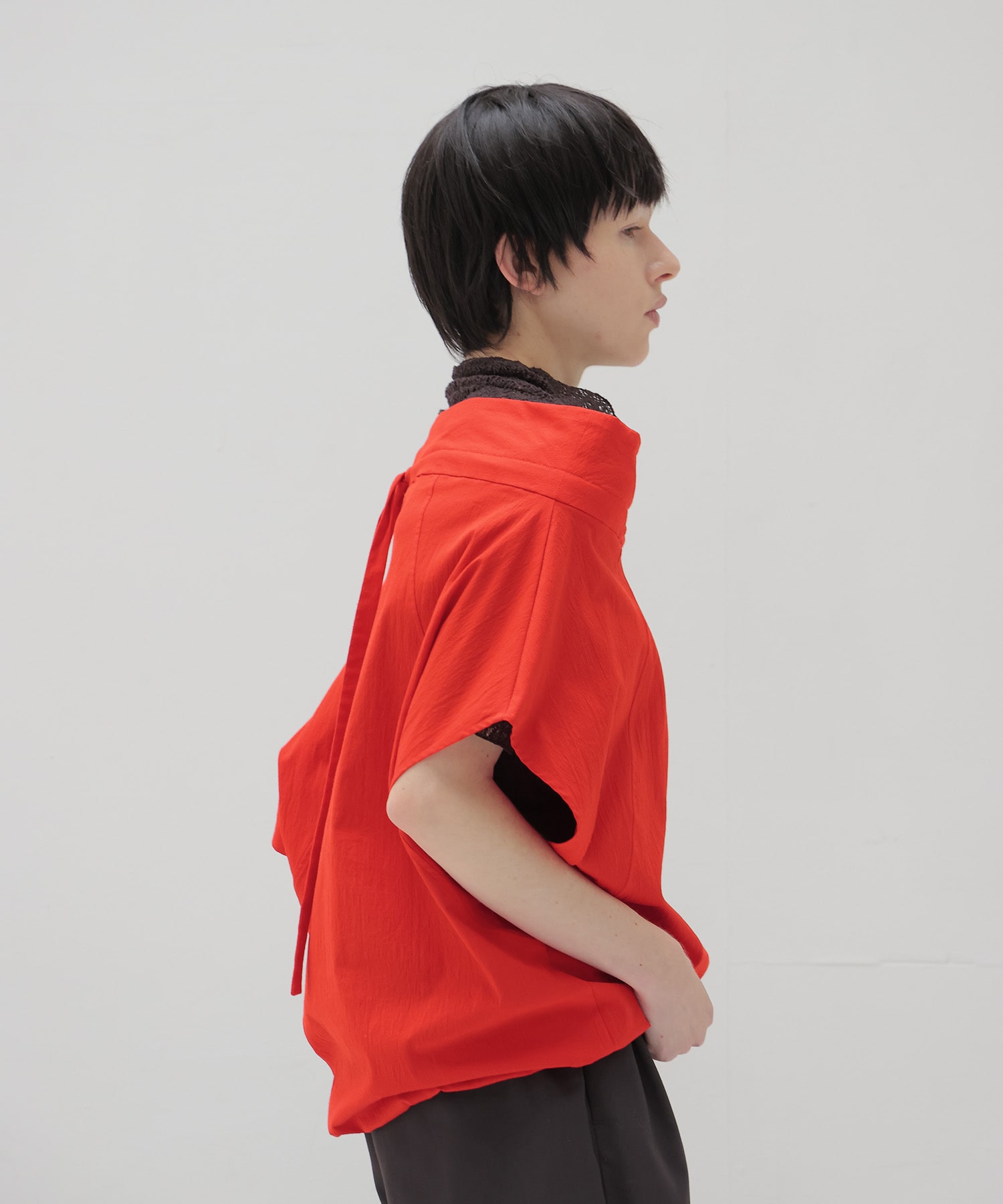 cotton 2way off shoulder blouse
