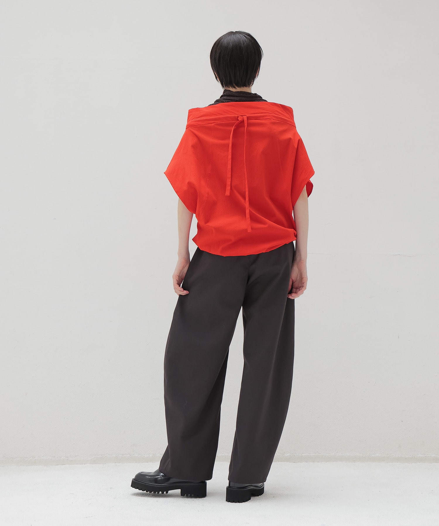 cotton 2way off shoulder blouse