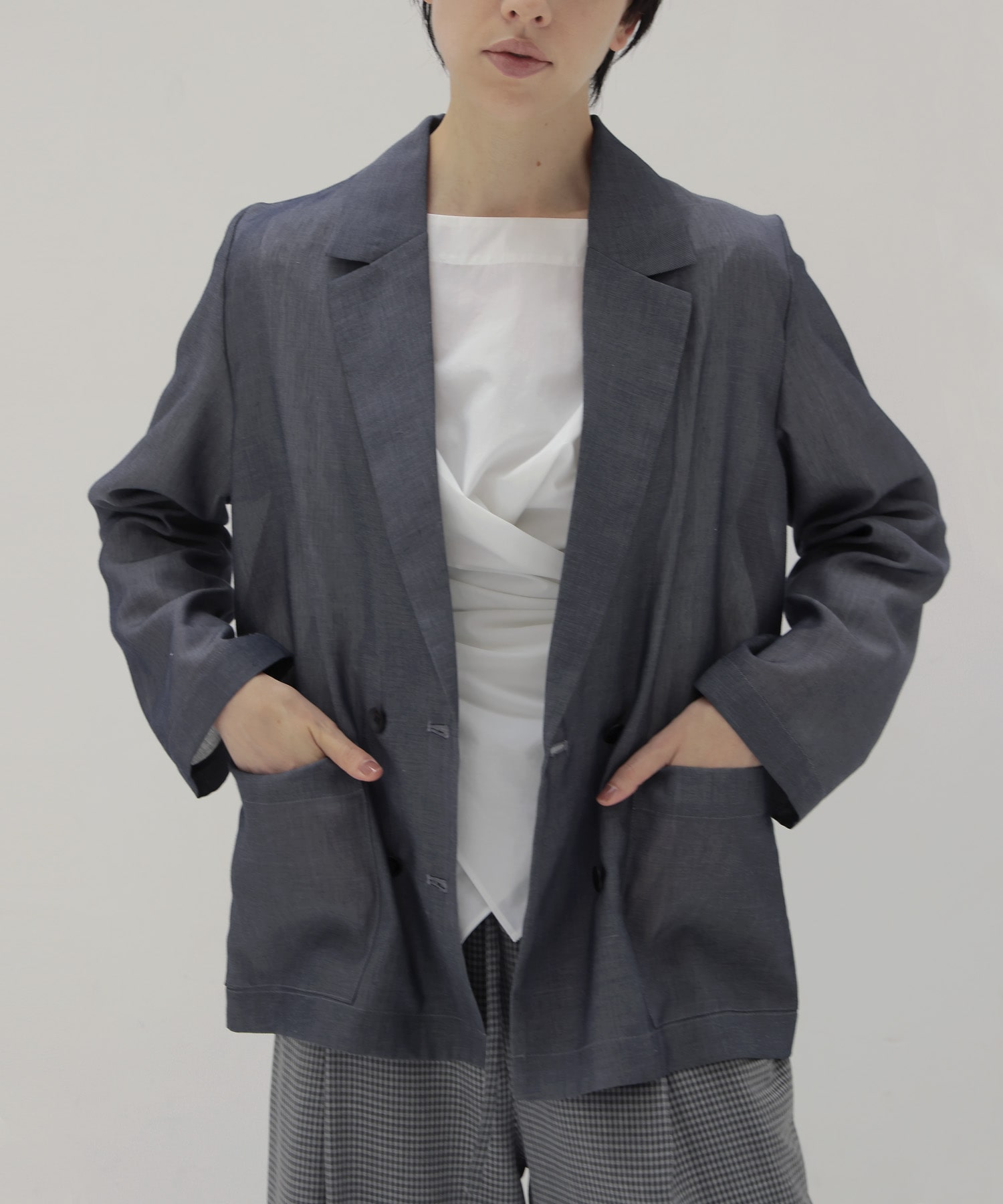 chambray light weight jacket