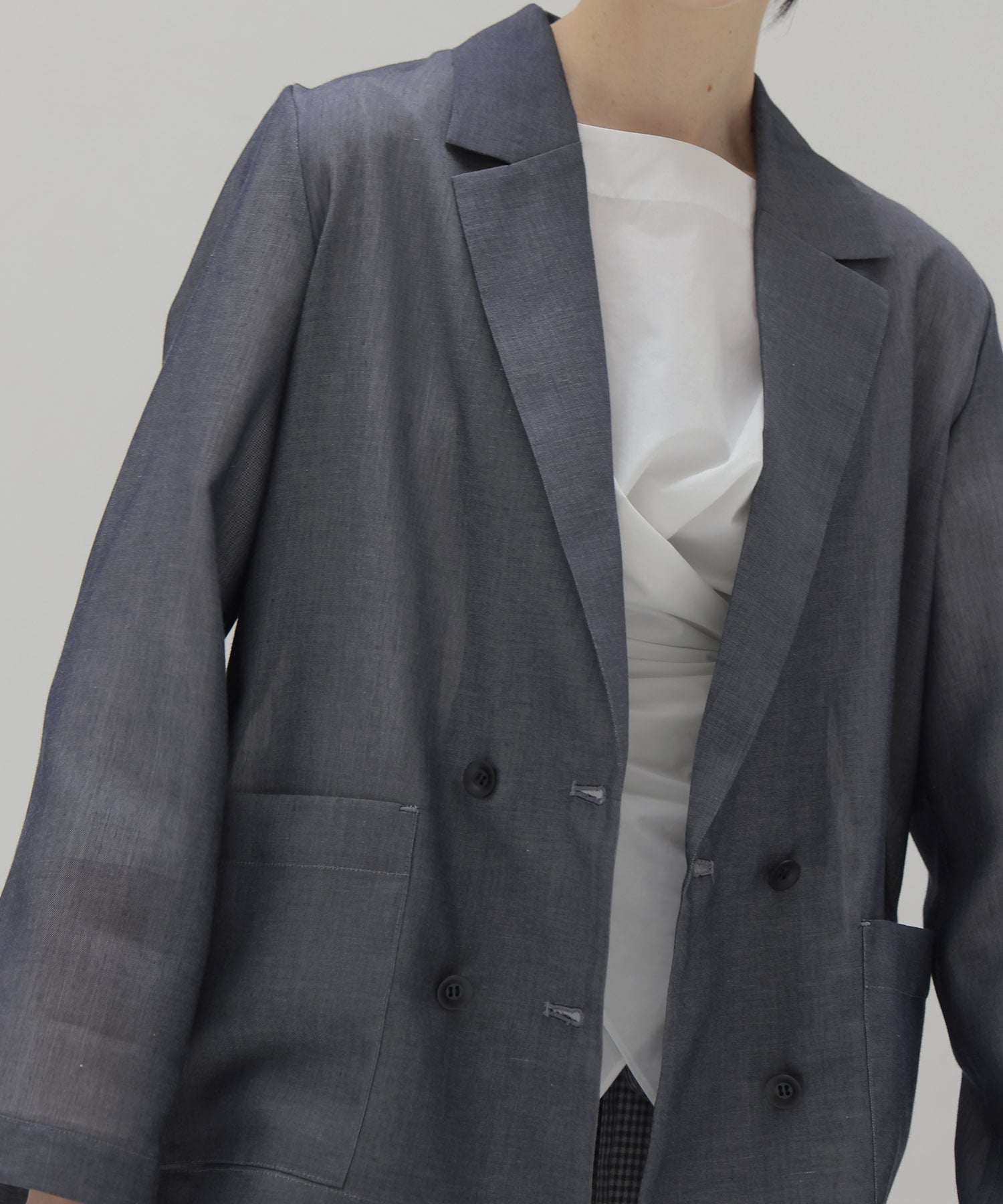 chambray light weight jacket