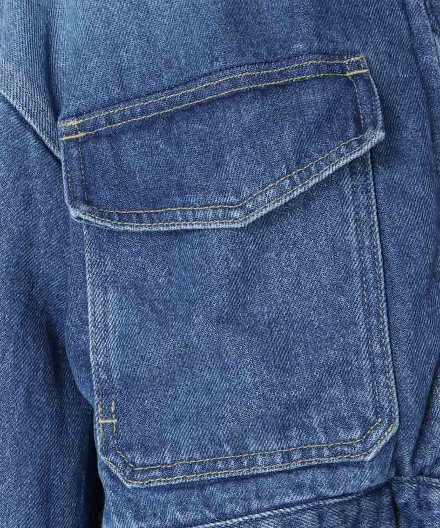 lyocell denim short jacket