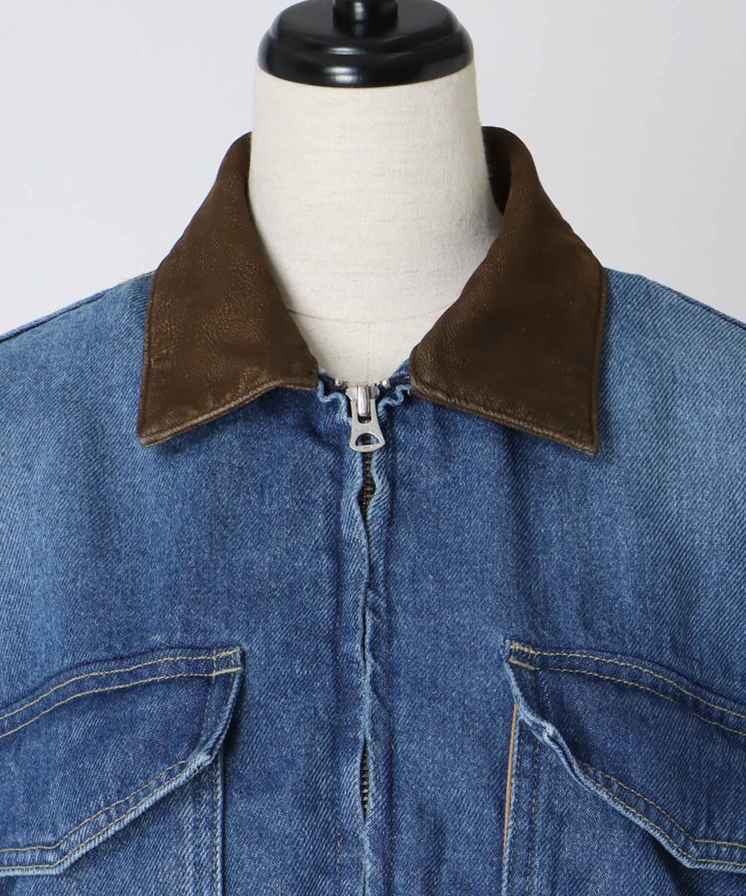 lyocell denim short jacket