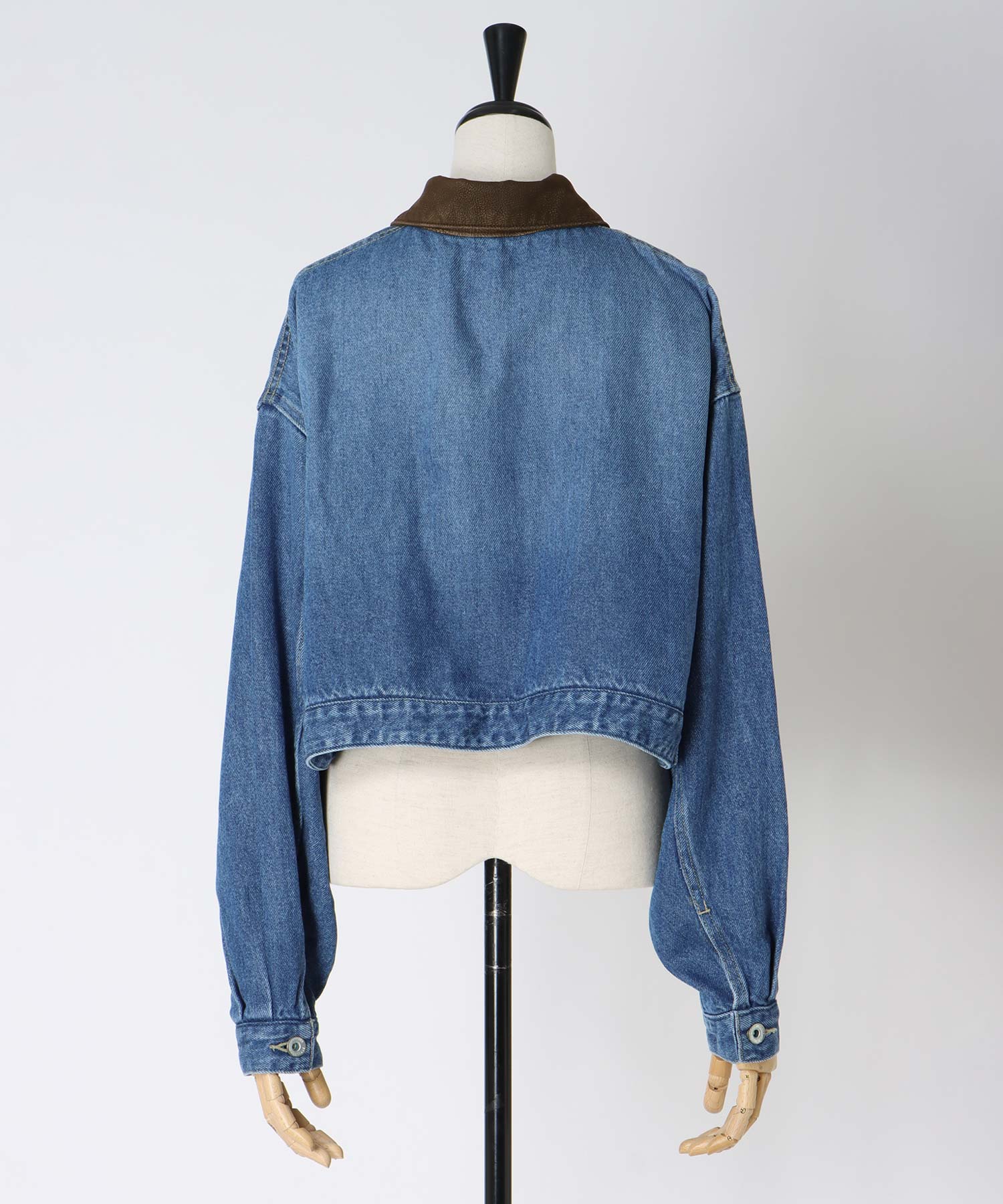 lyocell denim short jacket