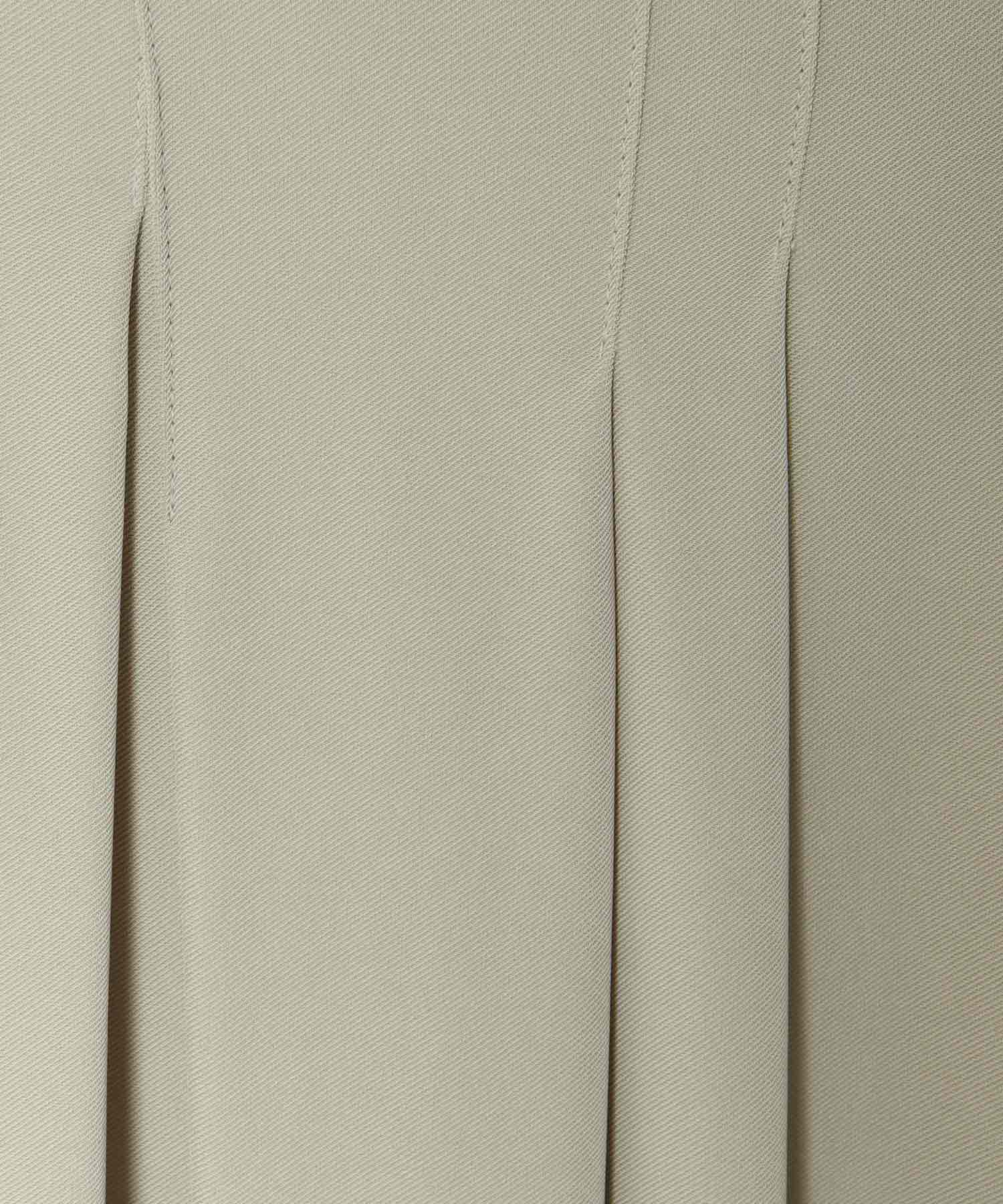 irregular tuck belt skirt