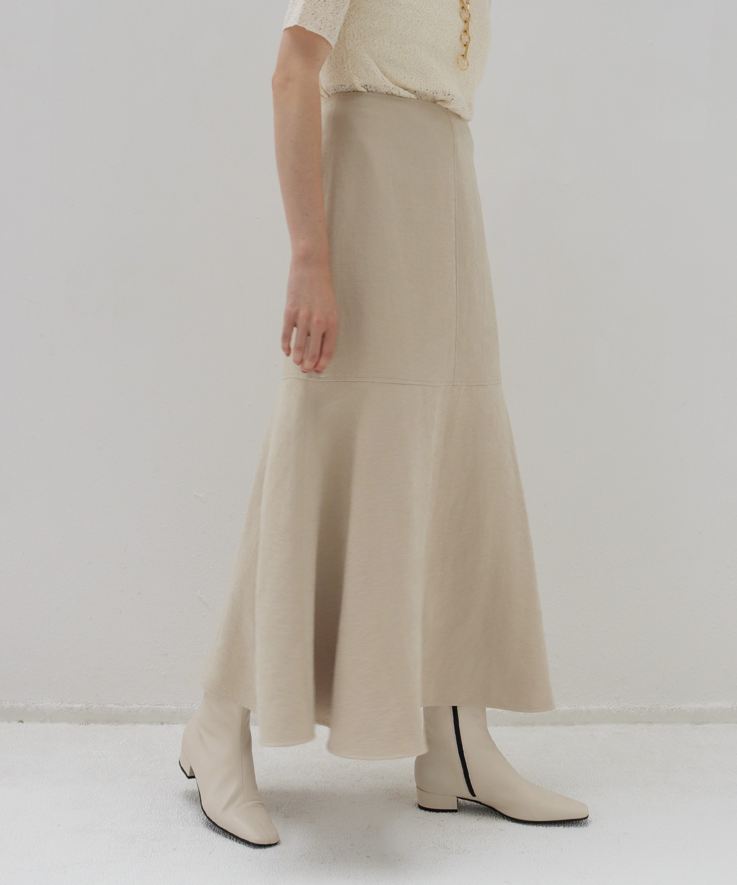 vintage smooth suede skirt
