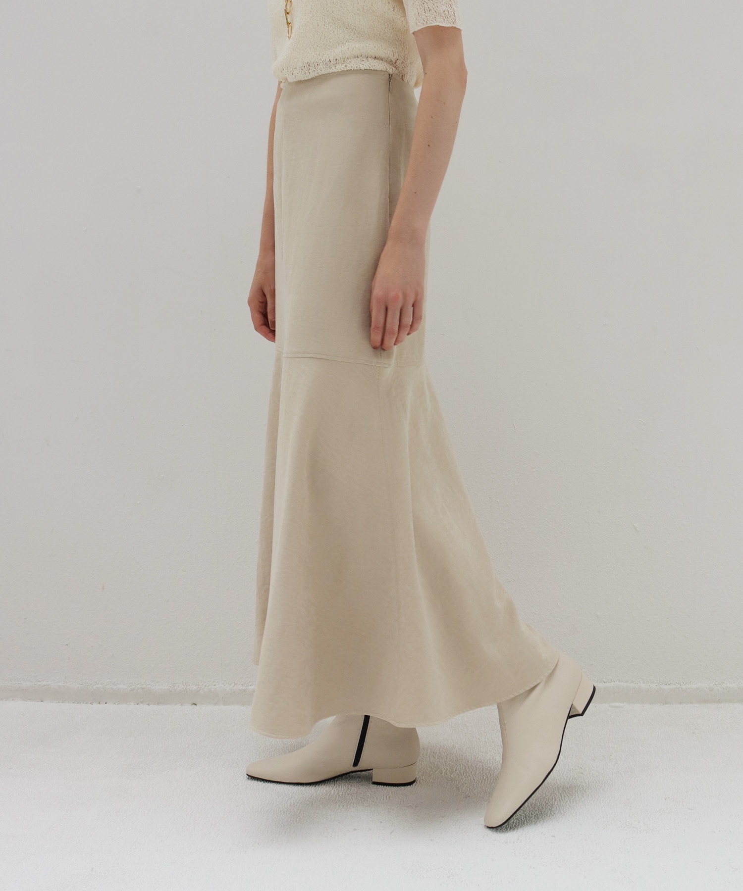 vintage smooth suede skirt