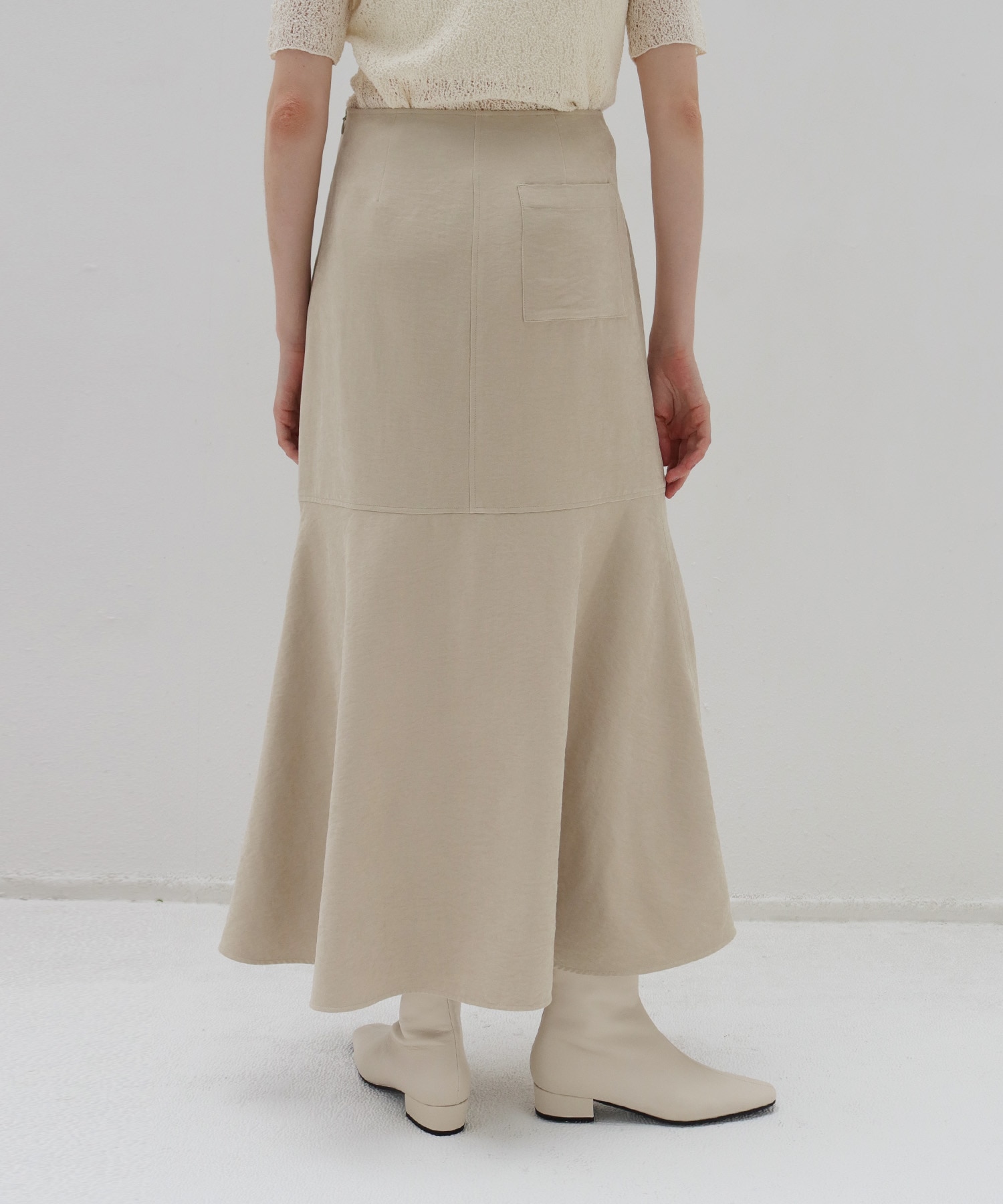 vintage smooth suede skirt