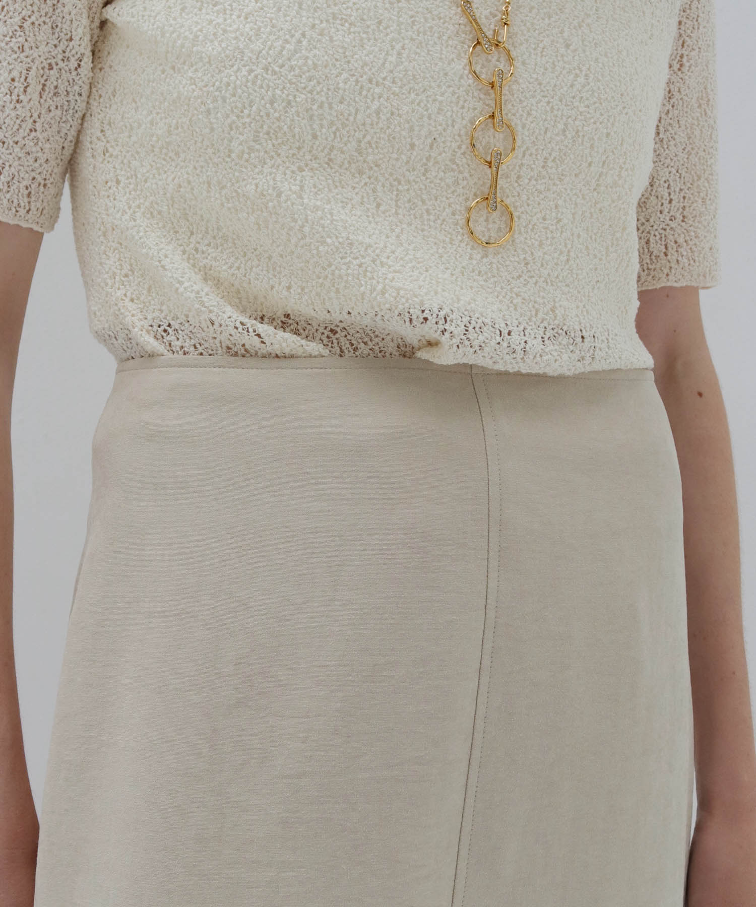 vintage smooth suede skirt
