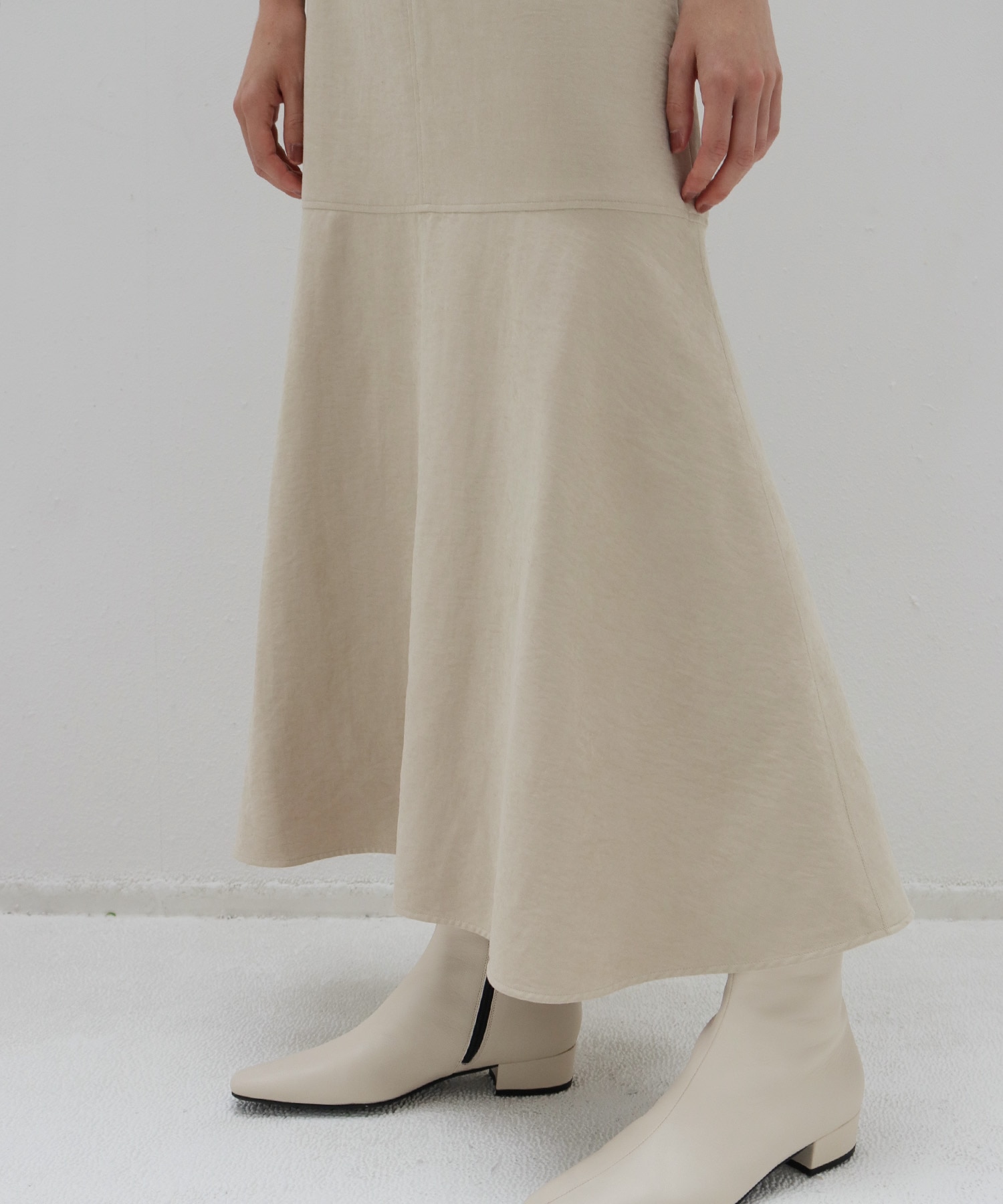 vintage smooth suede skirt