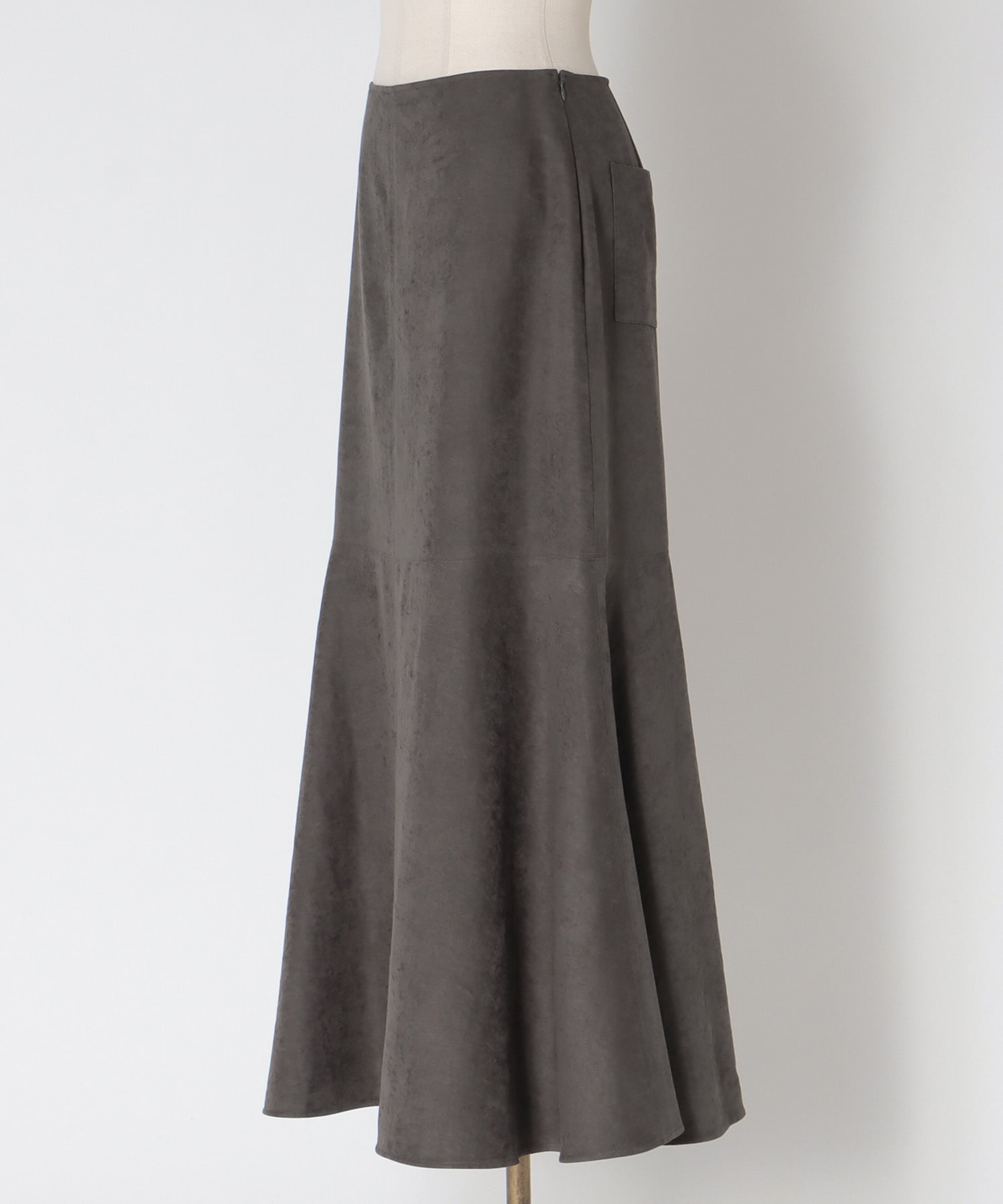 vintage smooth suede skirt