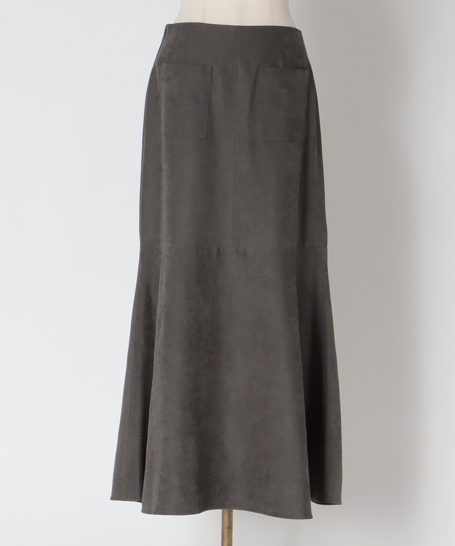 vintage smooth suede skirt