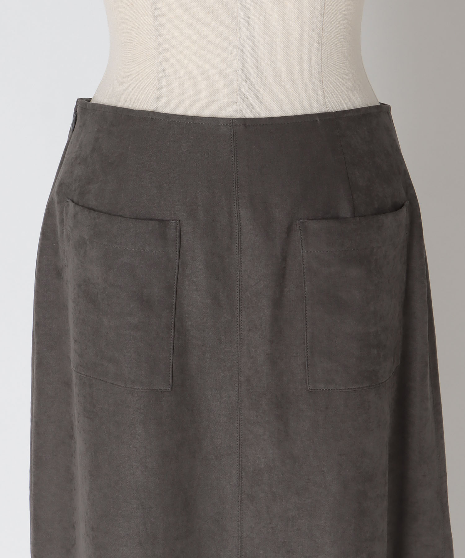 vintage smooth suede skirt